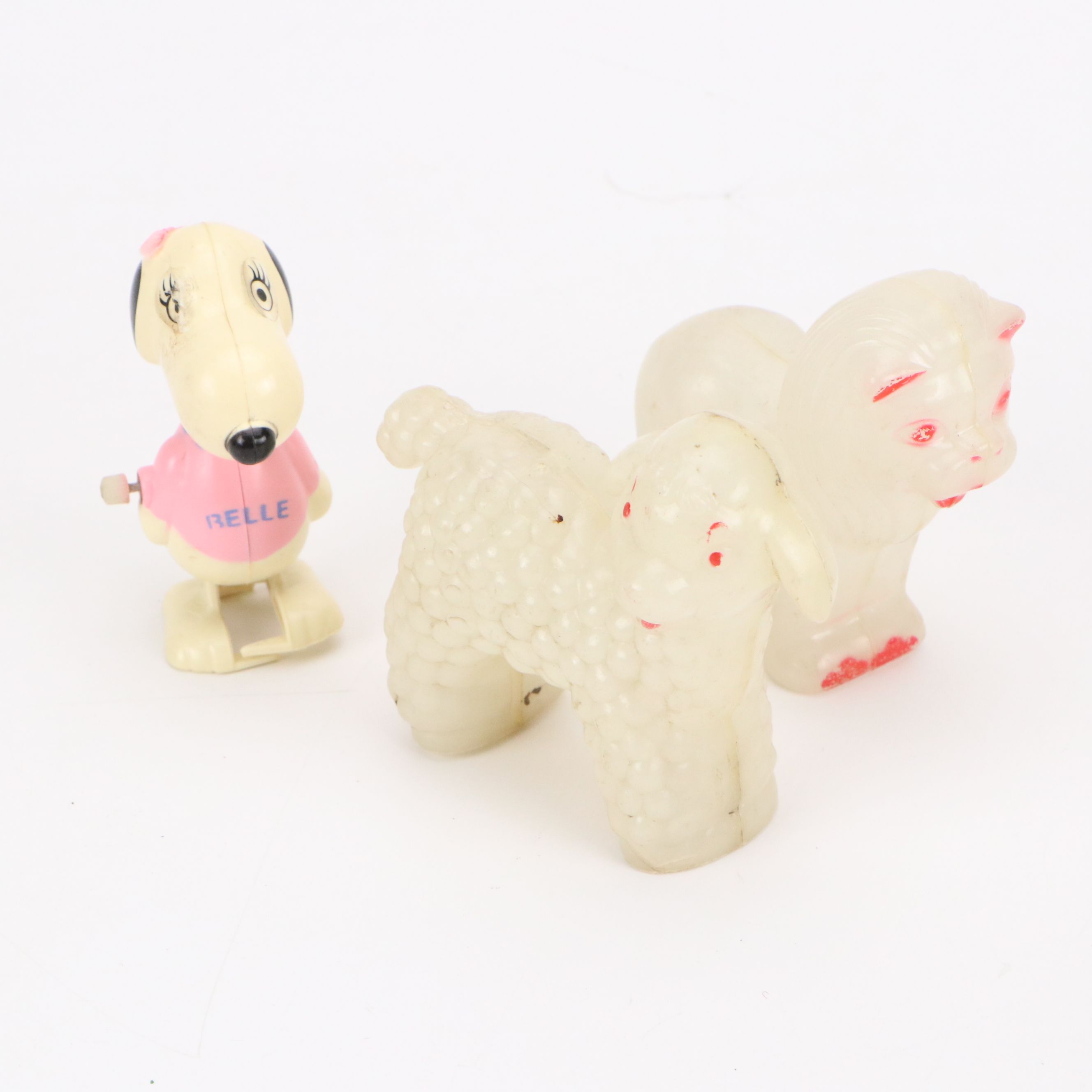 Snoopy Ornaments with Lenox Ceramic Presents and Other Vintage Figurines