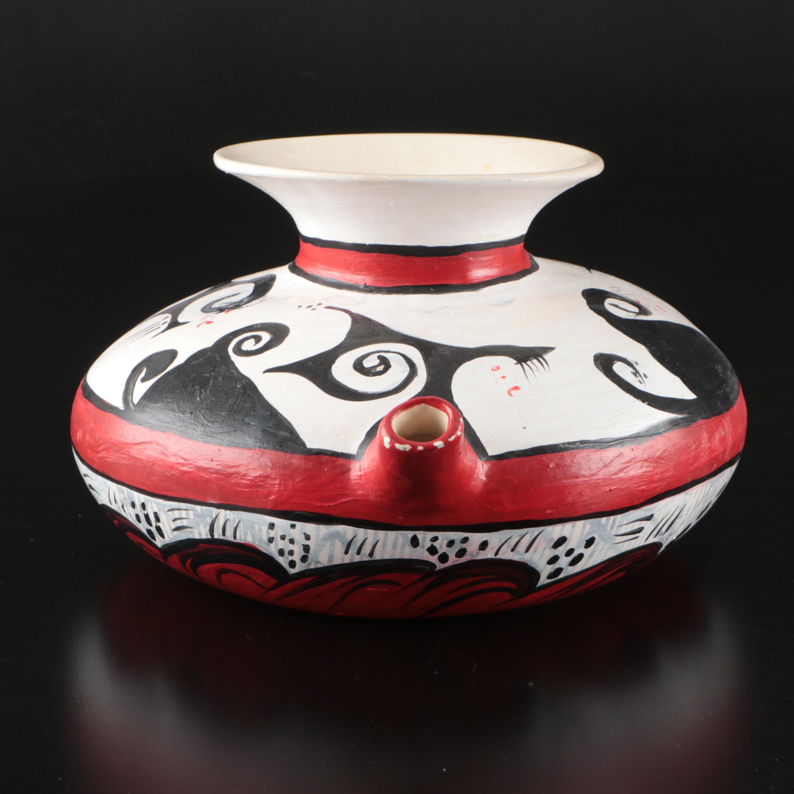 Vintage Hopi Hand-Thrown Vase
