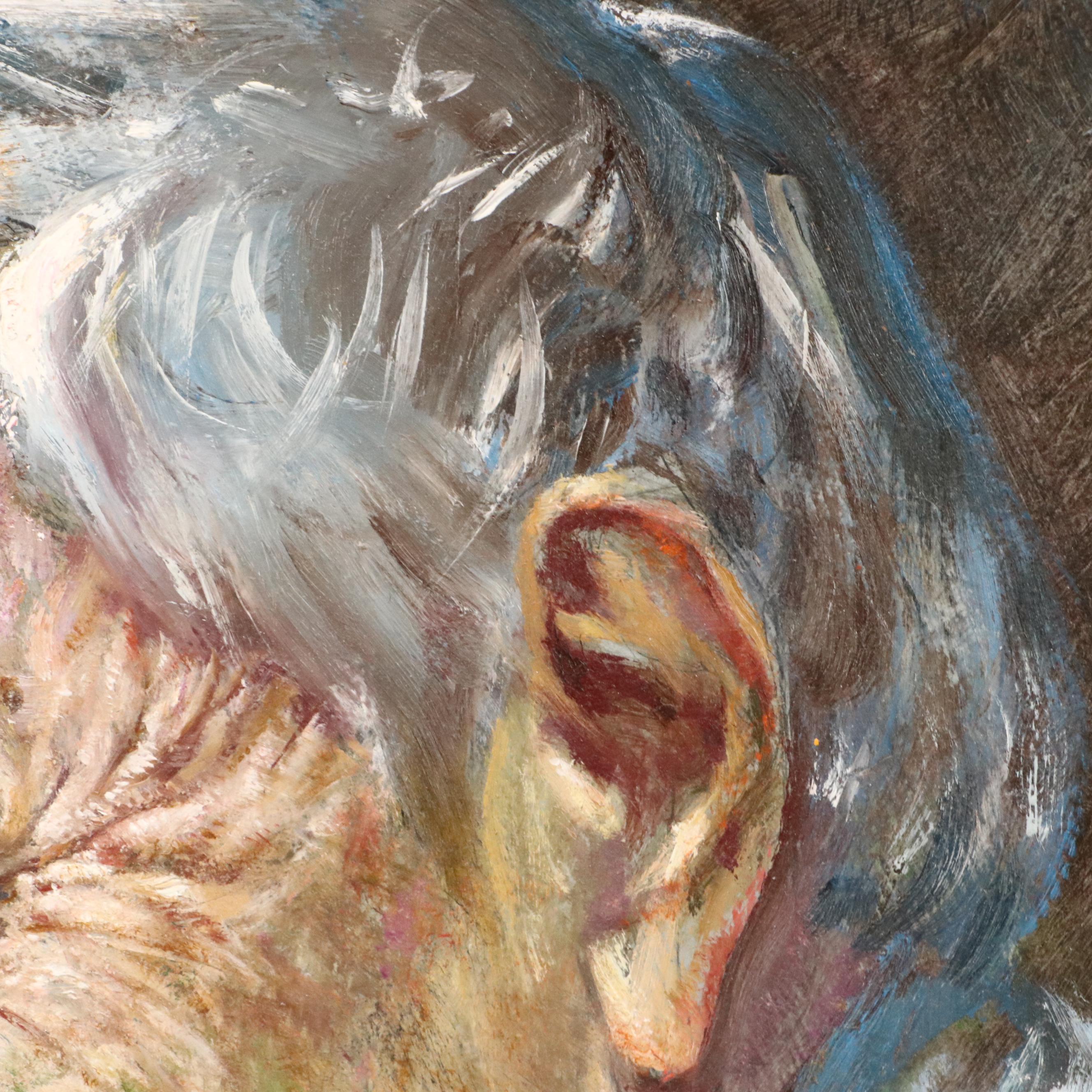 W. Kime Portrait Oil Painting of Paul Dager, Circa 2000