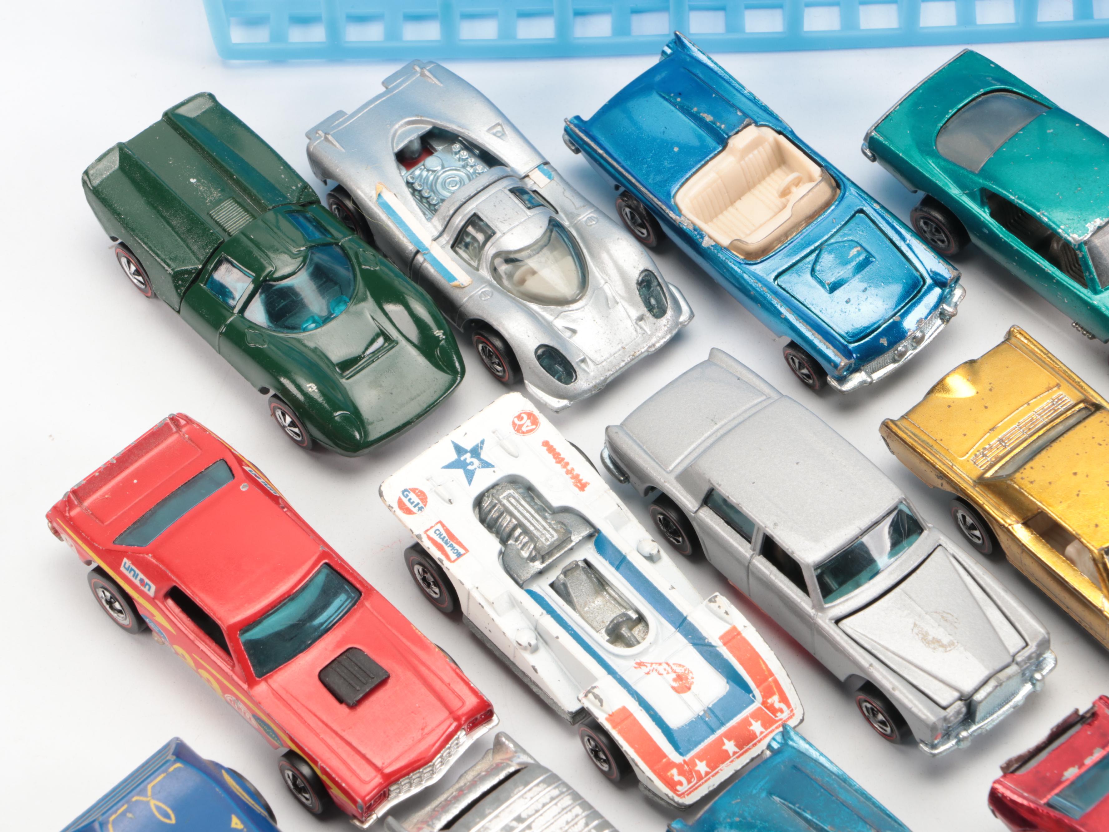 Hot Wheels "Lola GT70," "Python" with Redlines and More Diecast Toy Cars