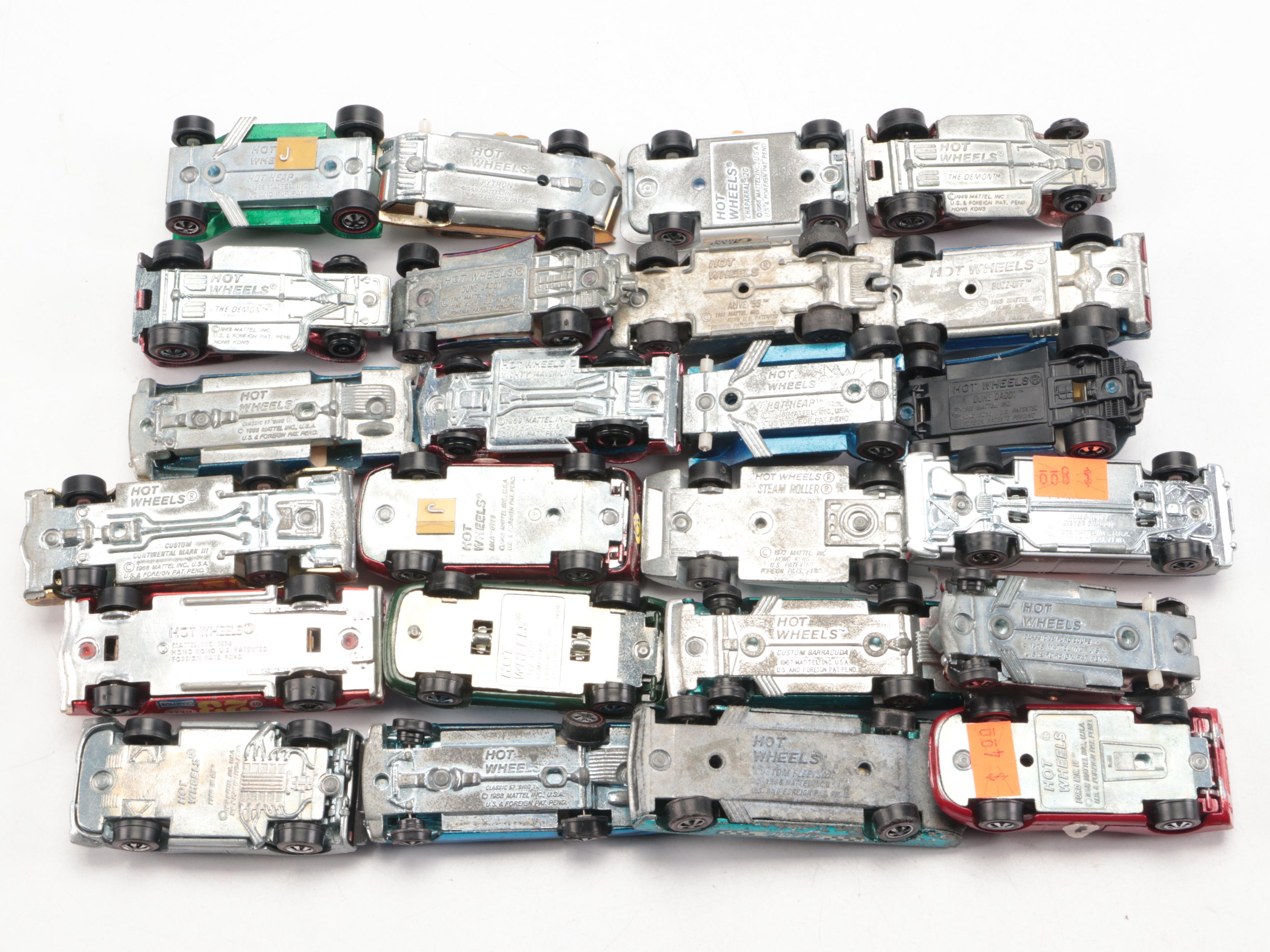 Hot Wheels "Lola GT70," "Python" with Redlines and More Diecast Toy Cars