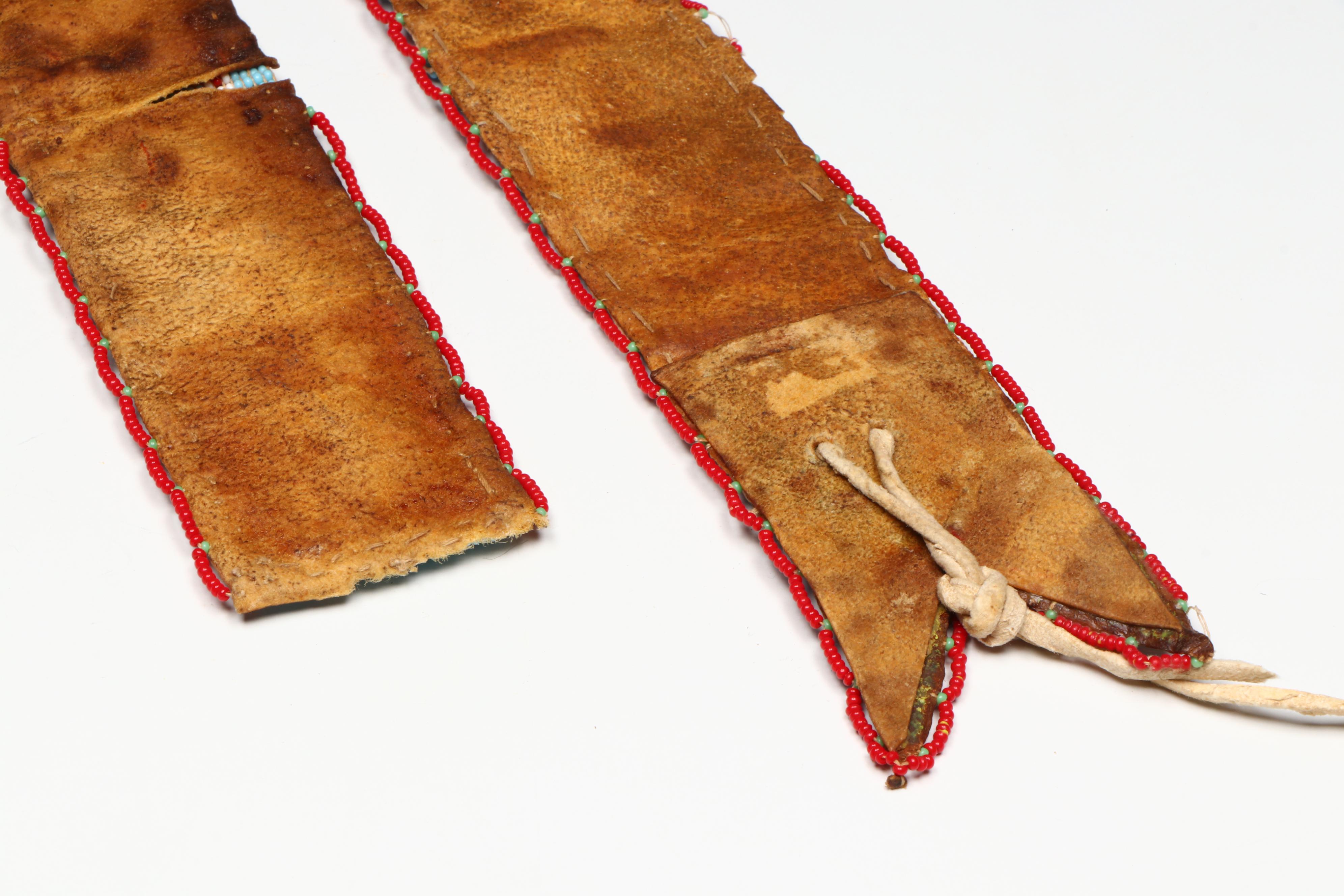 Pair of Indigenous Northern Plains Style Beaded Armbands