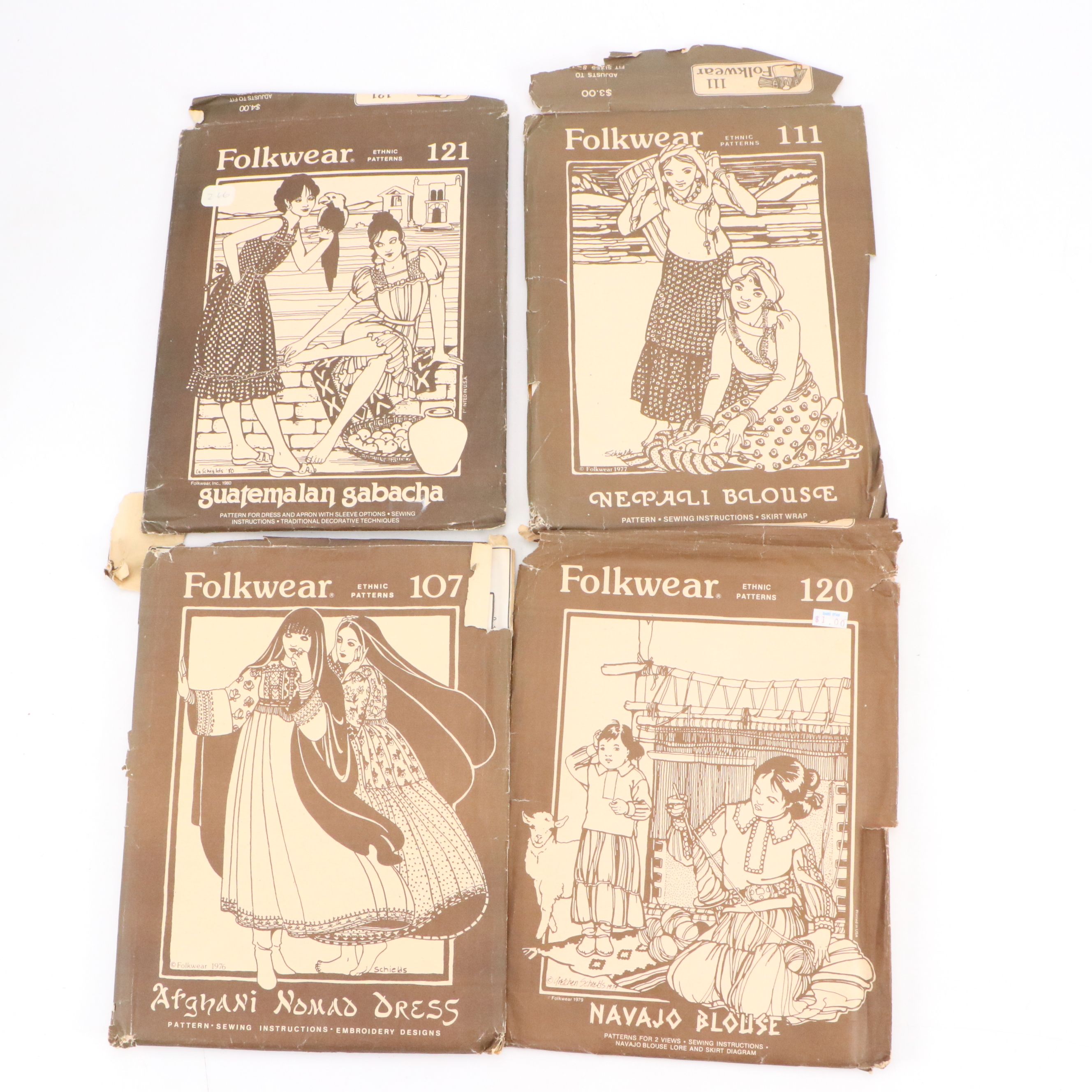 Vintage Folkwear and Hand-Woven Designer Clothing Patterns