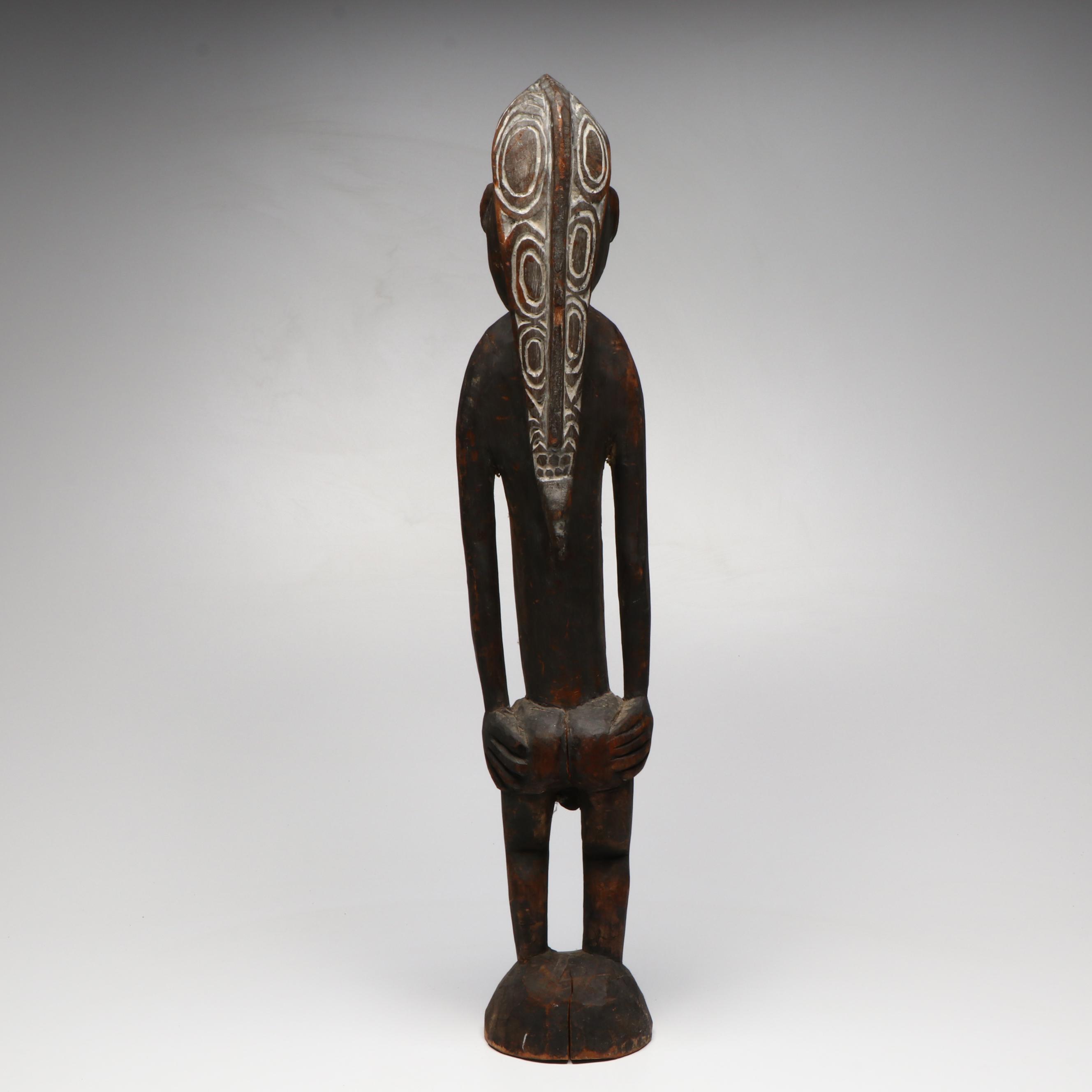 Papua New Guinean Iatmul Carved Wood Statue