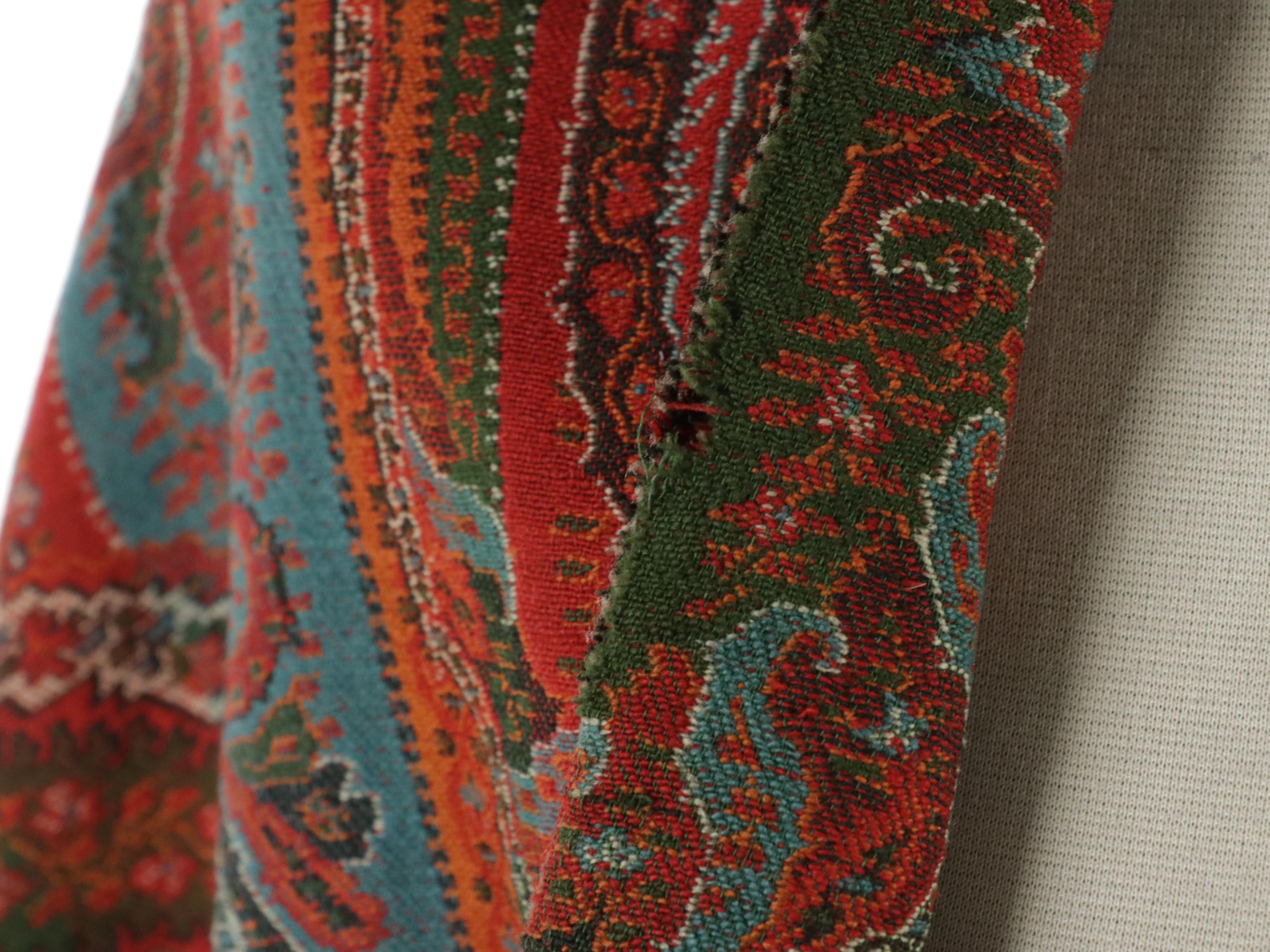 Kashmir Paisley Wool Shawl, Mid to Late 19th Century