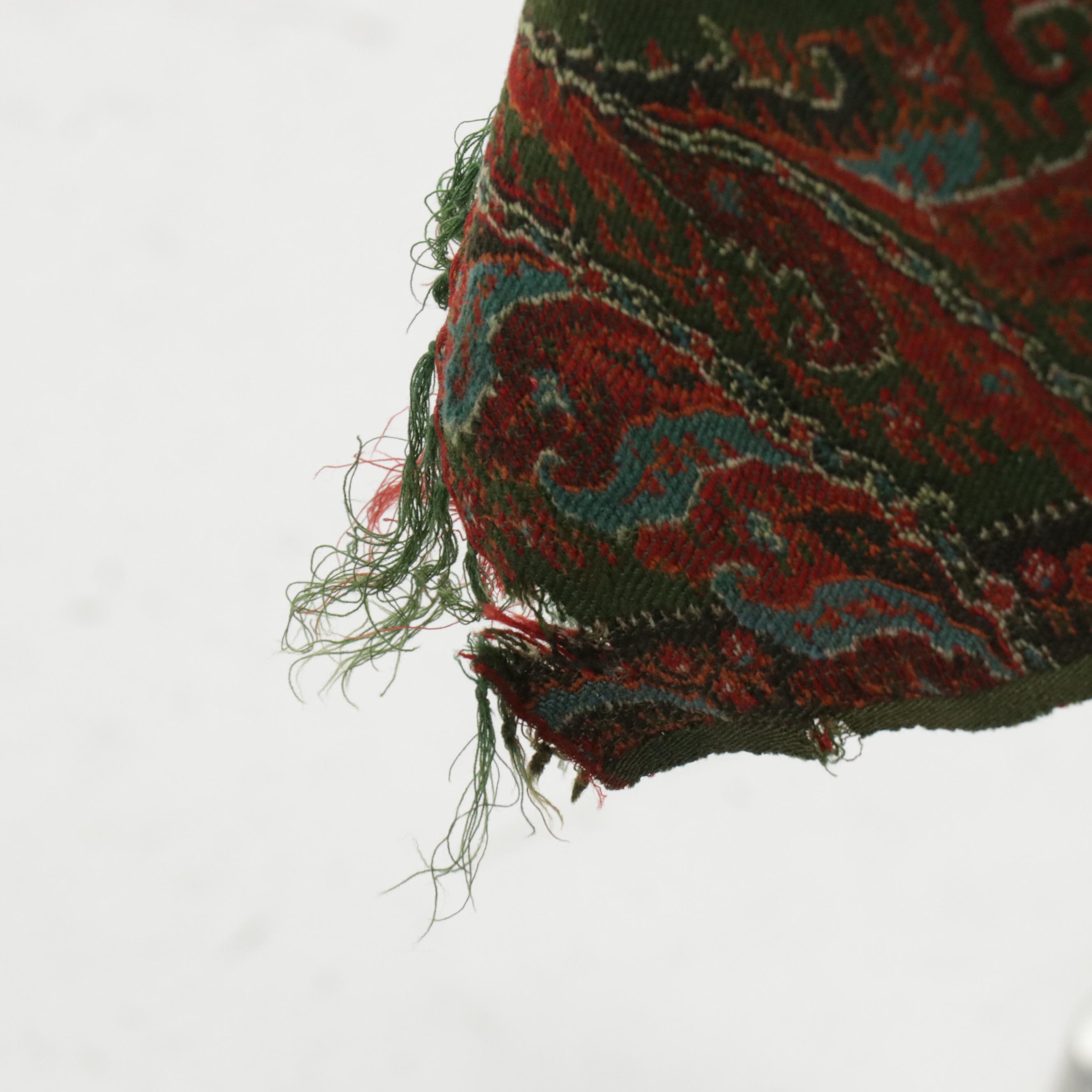 Kashmir Paisley Wool Shawl, Mid to Late 19th Century