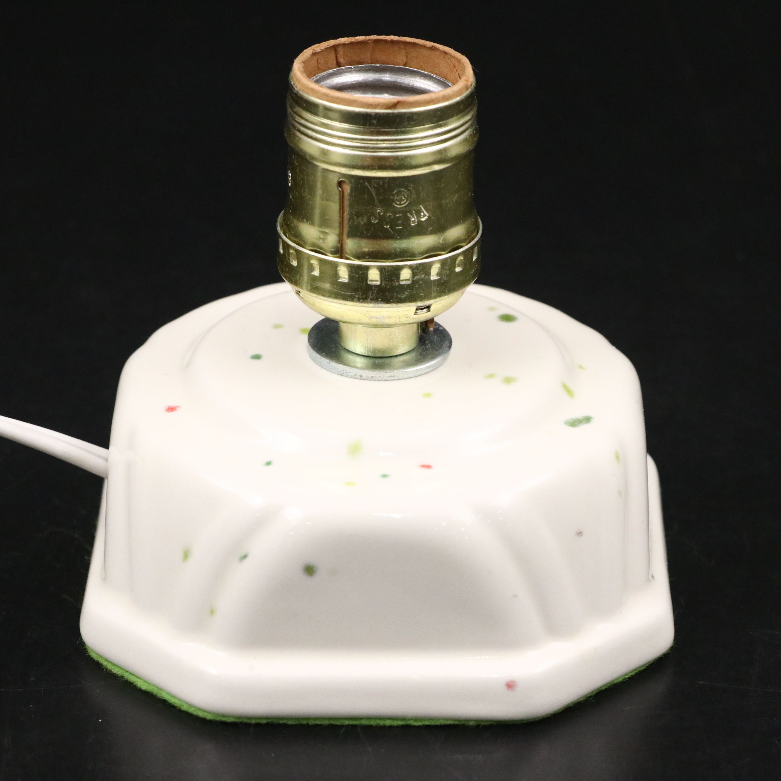 Hand-Painted Ceramic Illuminated Christmas Tree, 1976