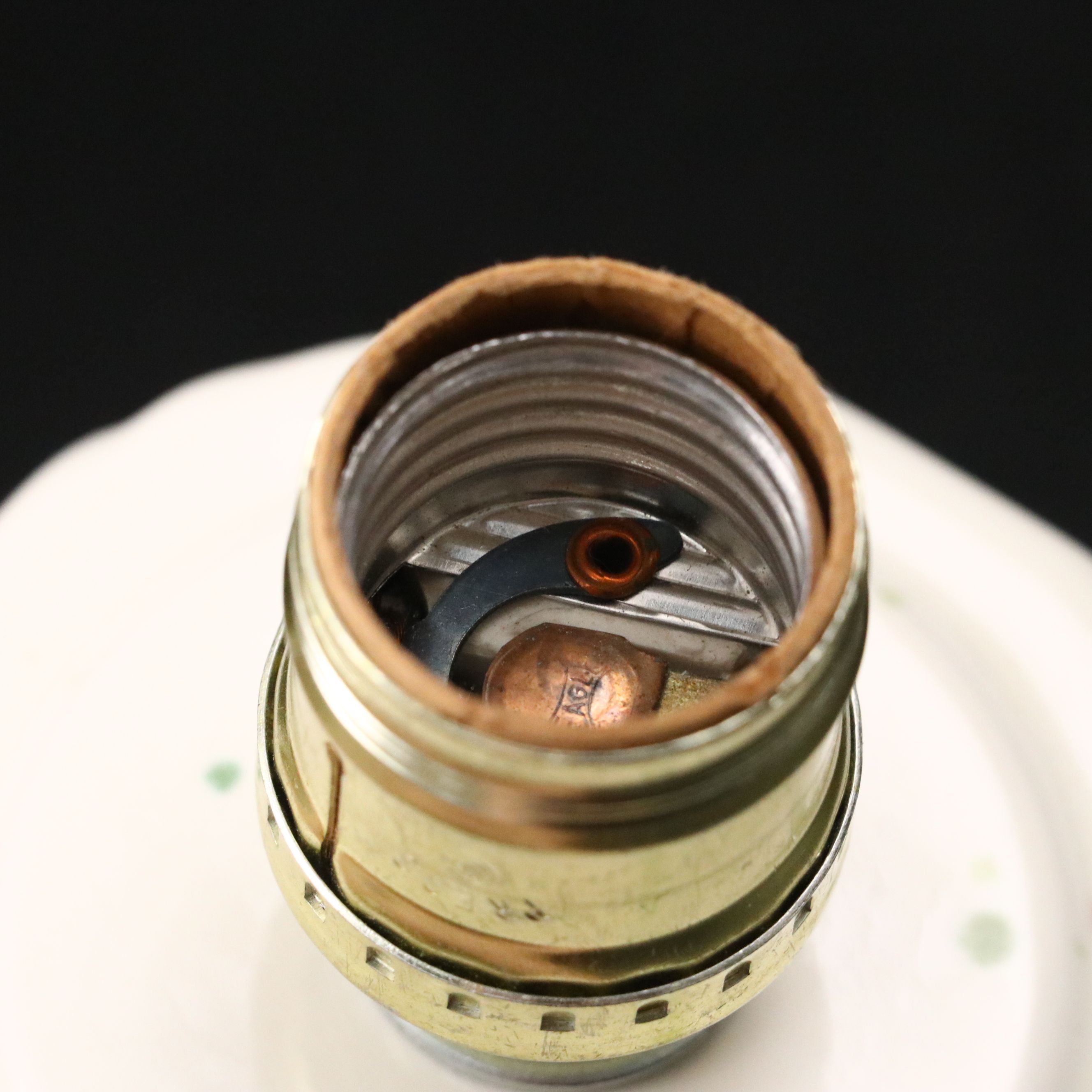 Hand-Painted Ceramic Illuminated Christmas Tree, 1976