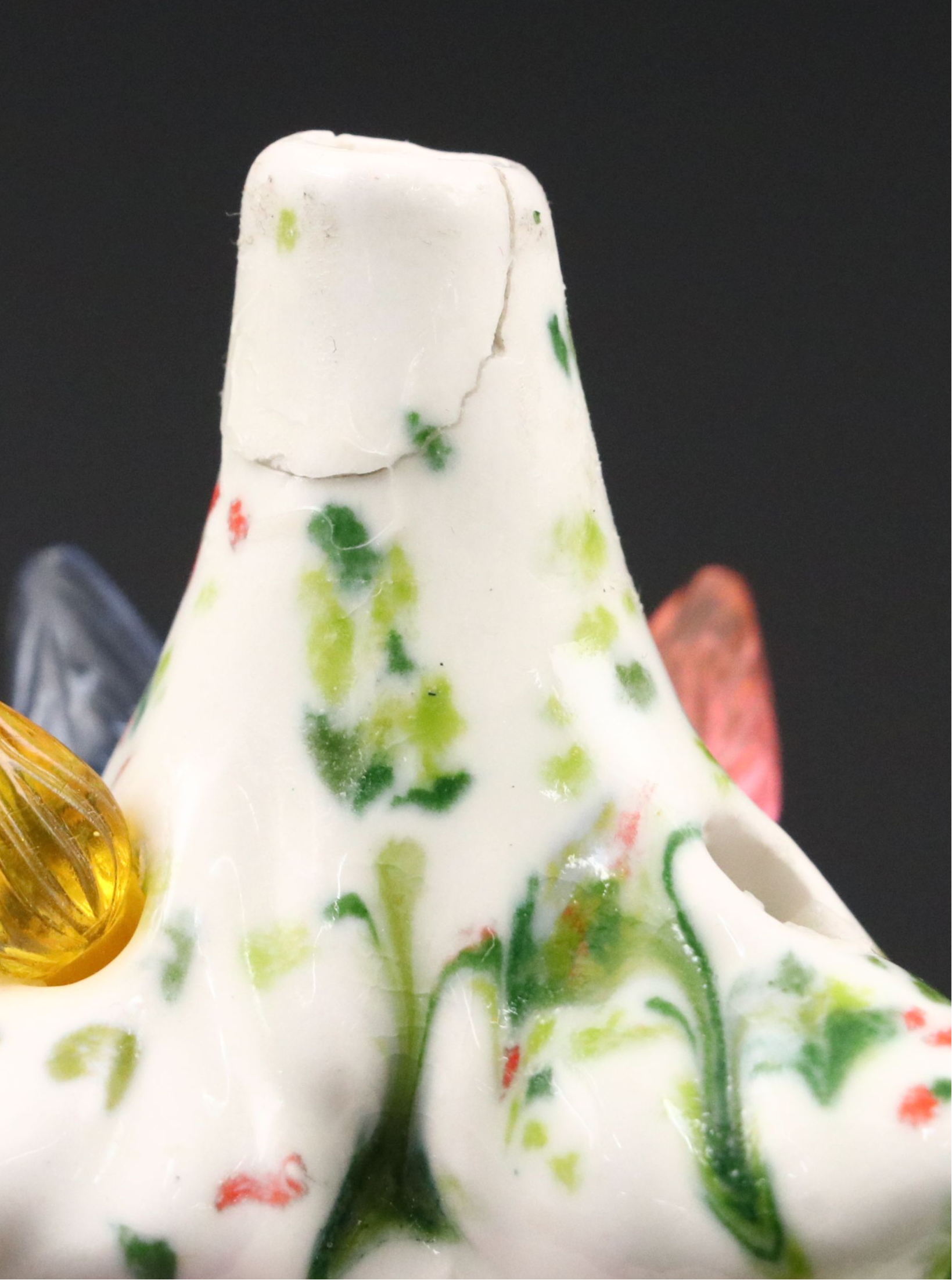 Hand-Painted Ceramic Illuminated Christmas Tree, 1976