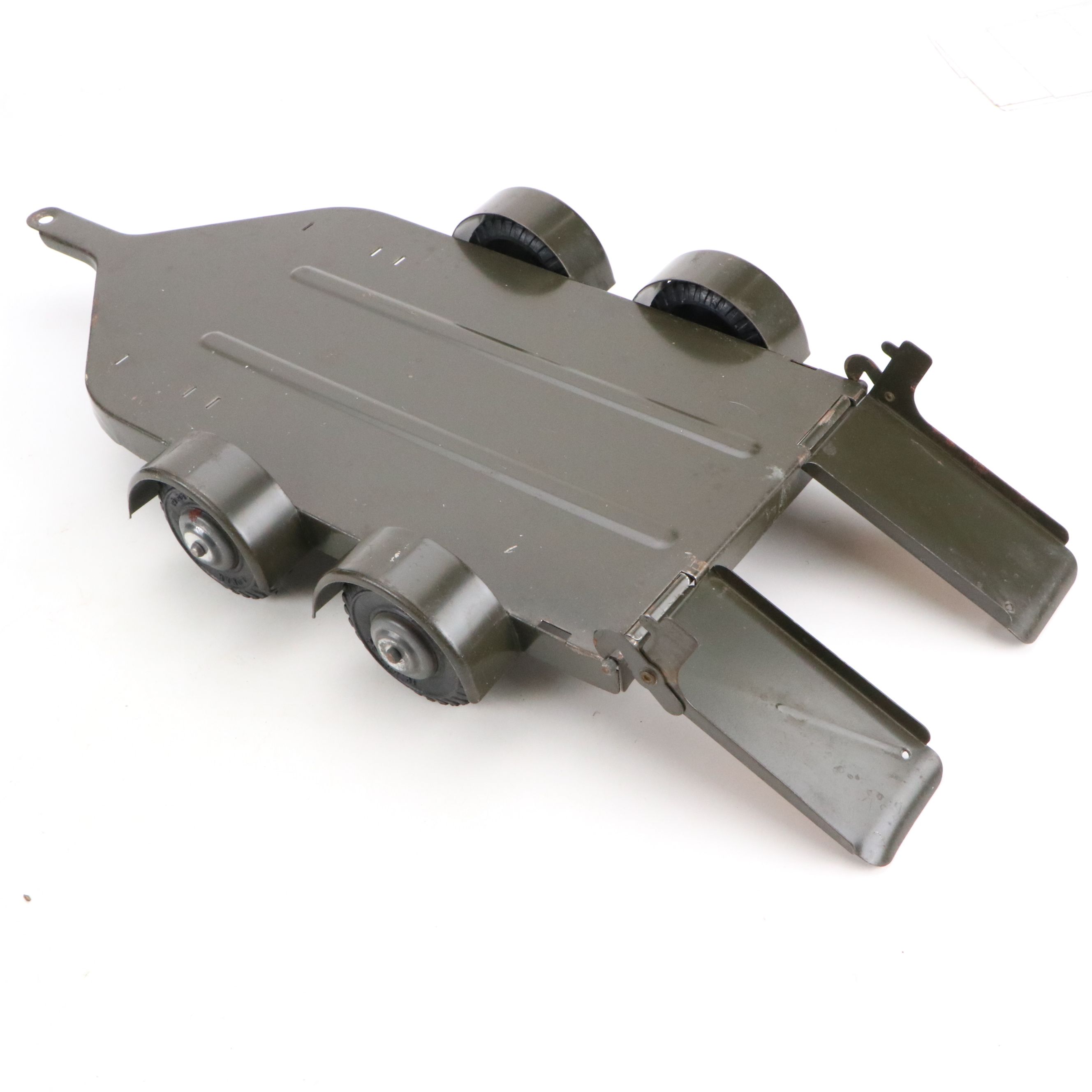 Marx Steel Army Transport Truck with Figurines and Other Toy Military Vehicles