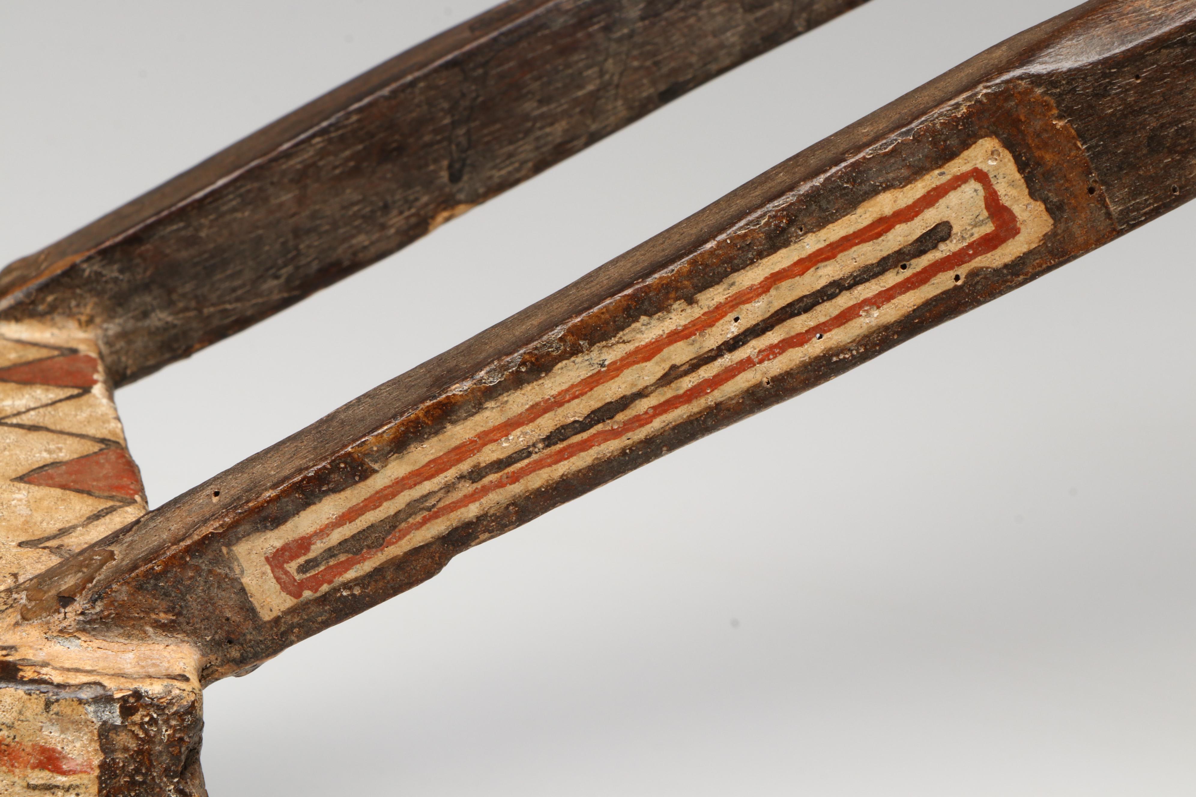 West African Bobo Style "Kobe" Antelope Carved Wood Wall Mask