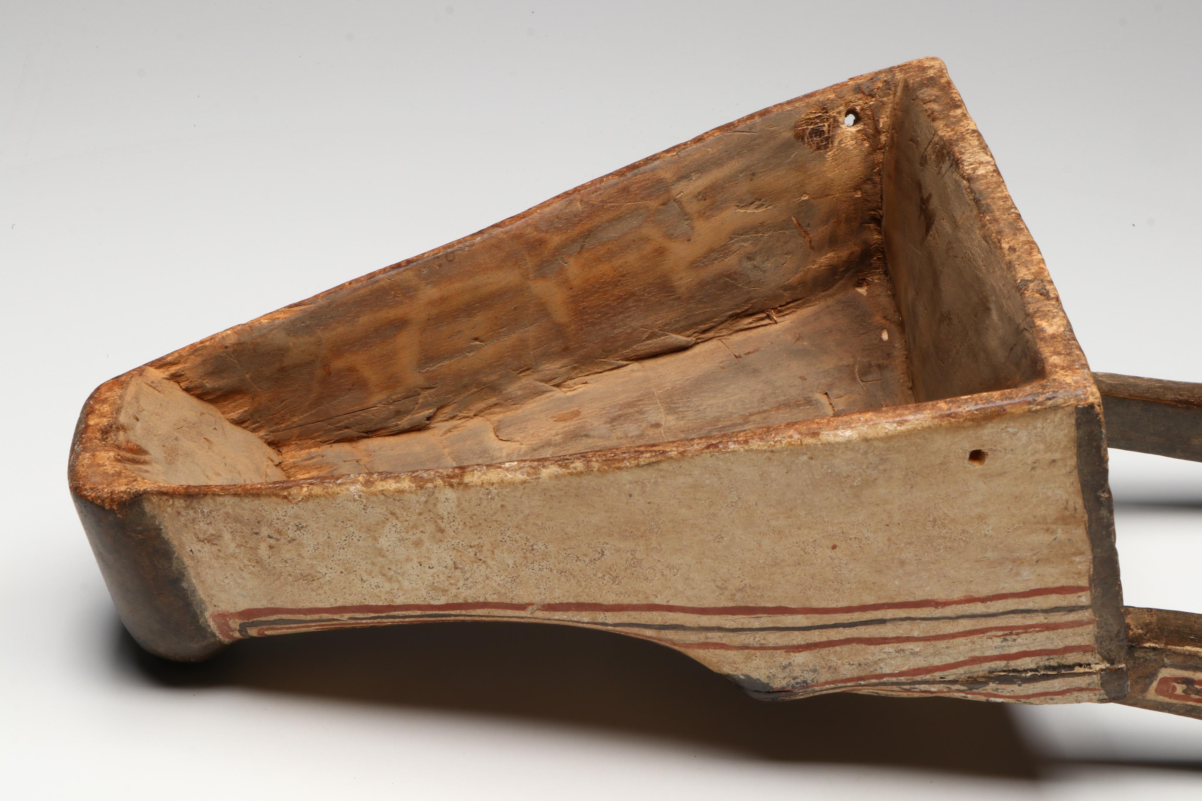 West African Bobo Style "Kobe" Antelope Carved Wood Wall Mask