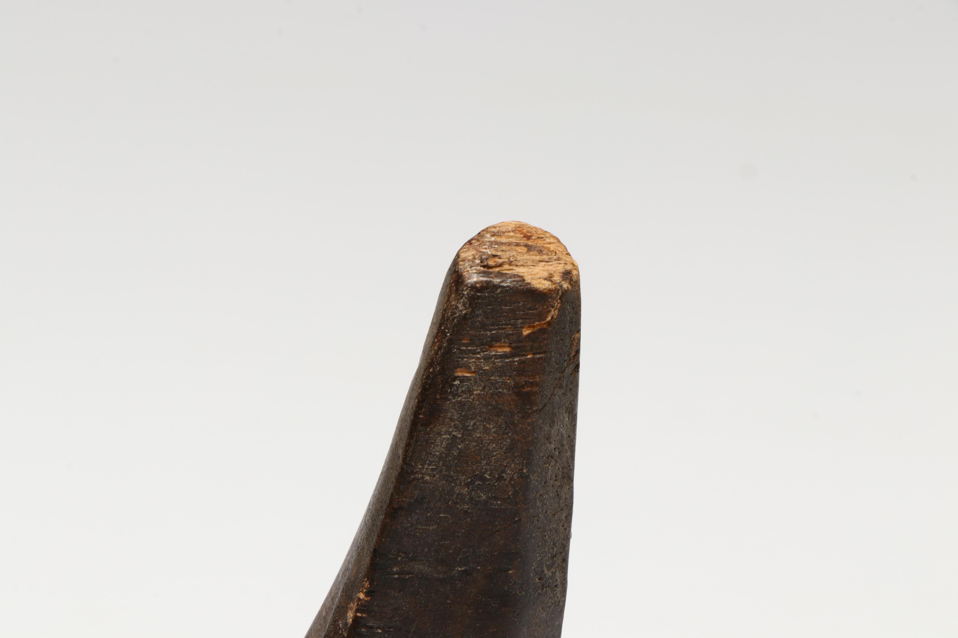 West African Bobo Style "Kobe" Antelope Carved Wood Wall Mask