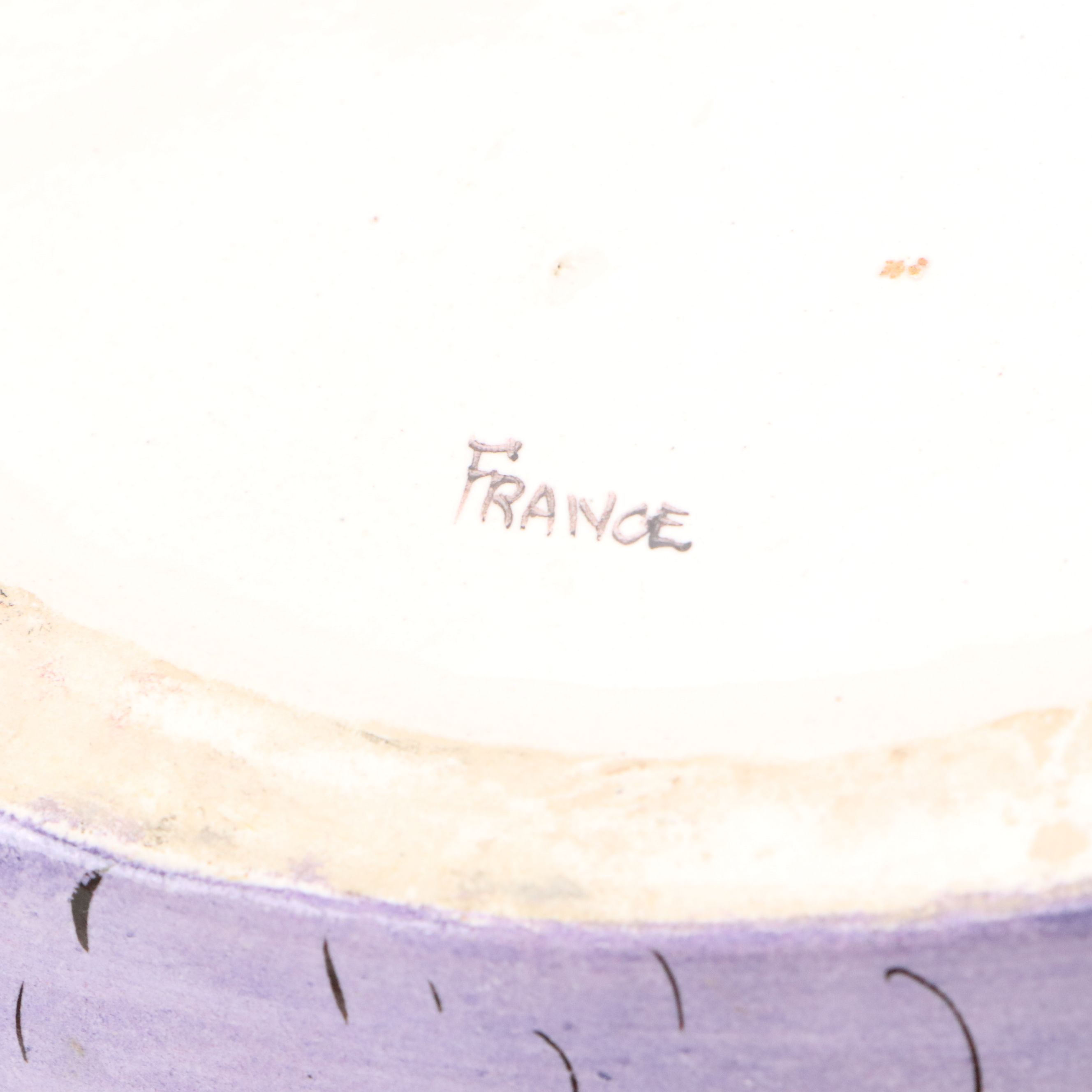 French Hand-Painted Ceramic Figural Turkey Jar