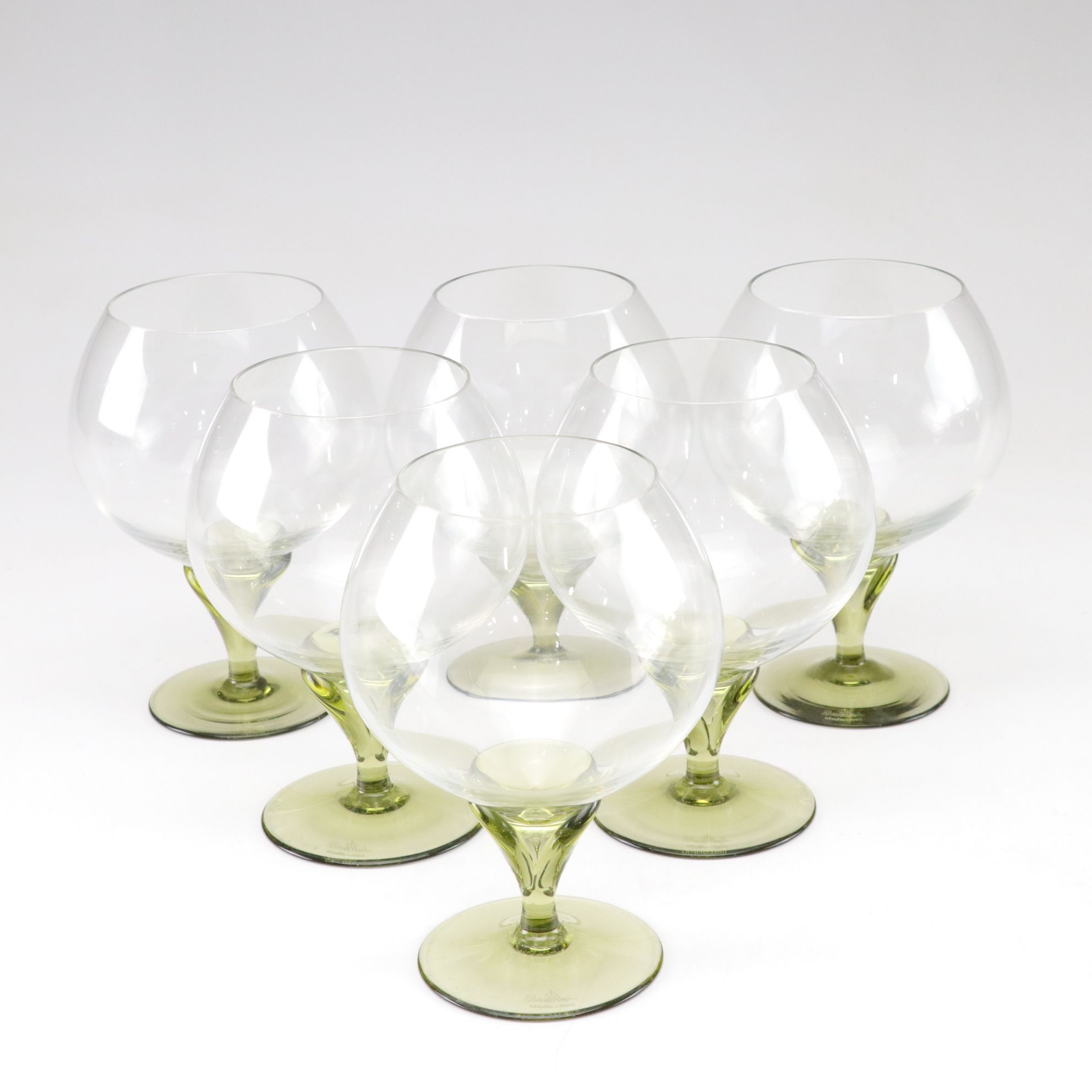 Rosenthal "Papyrus" Crystal Champagne Coupes and Brandy Snifters
