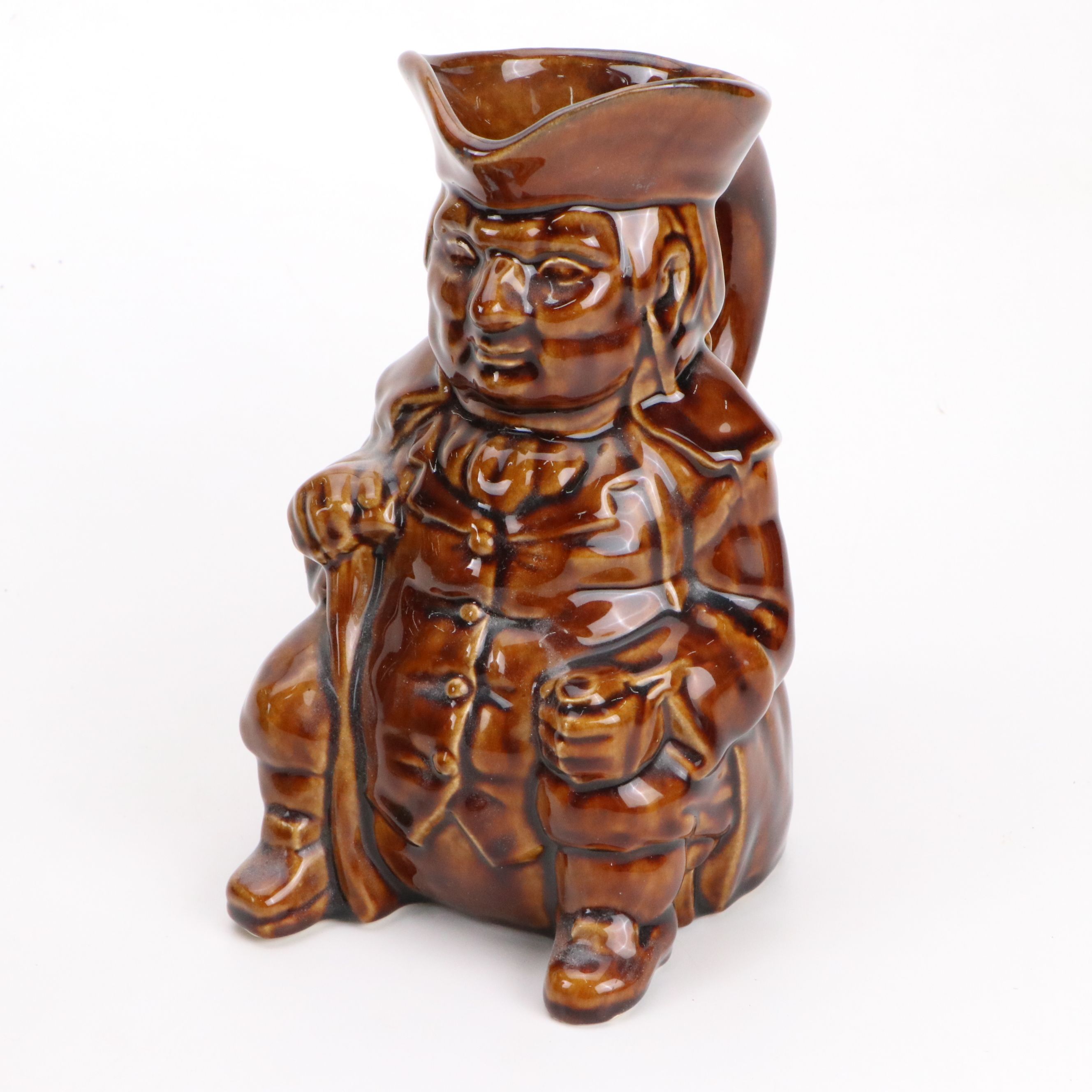 Bennington Rockinham Ceramic Pitchers and Brown Ware Toby Jug Pitcher