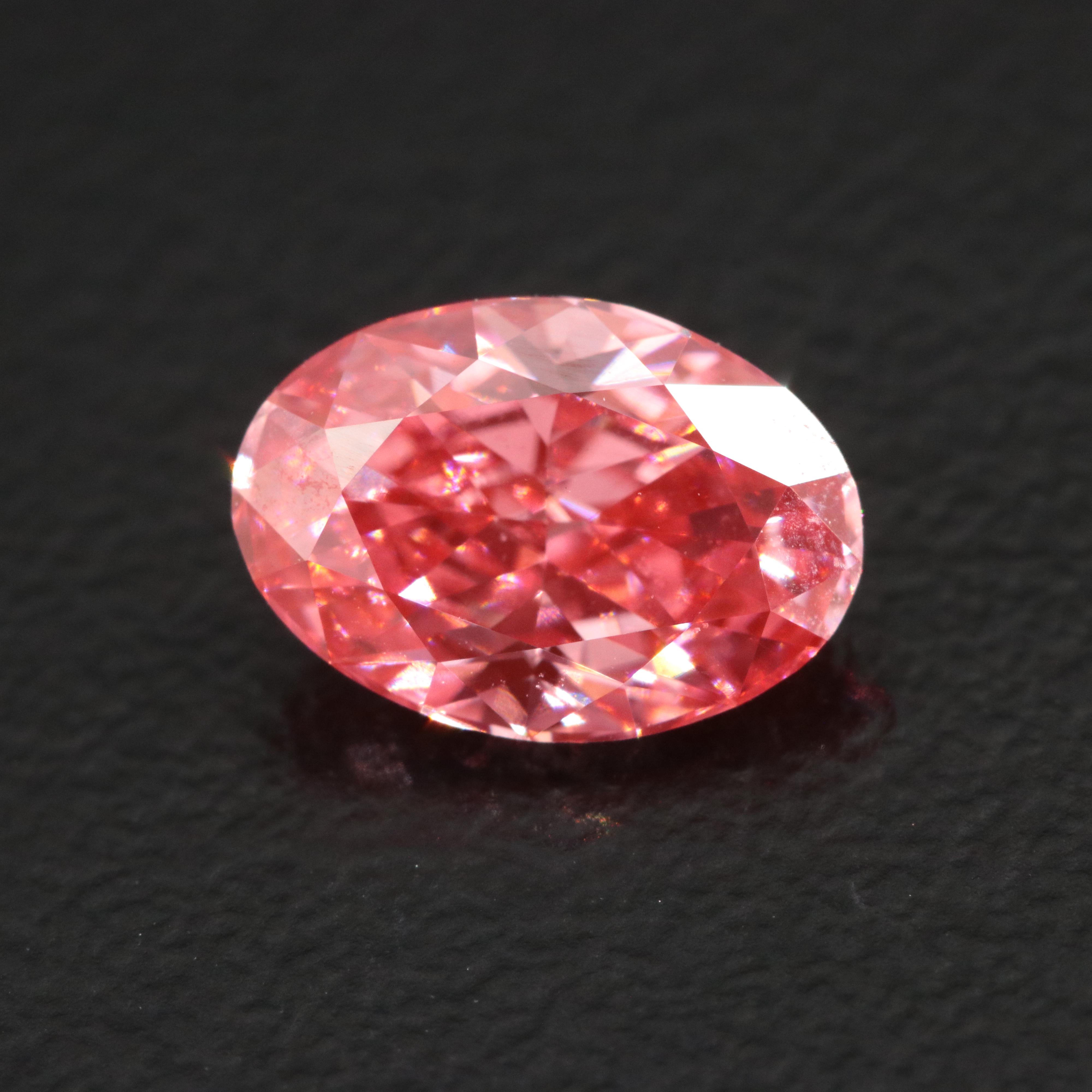 Loose 1.33 CT Lab Grown Fancy Pink Diamond