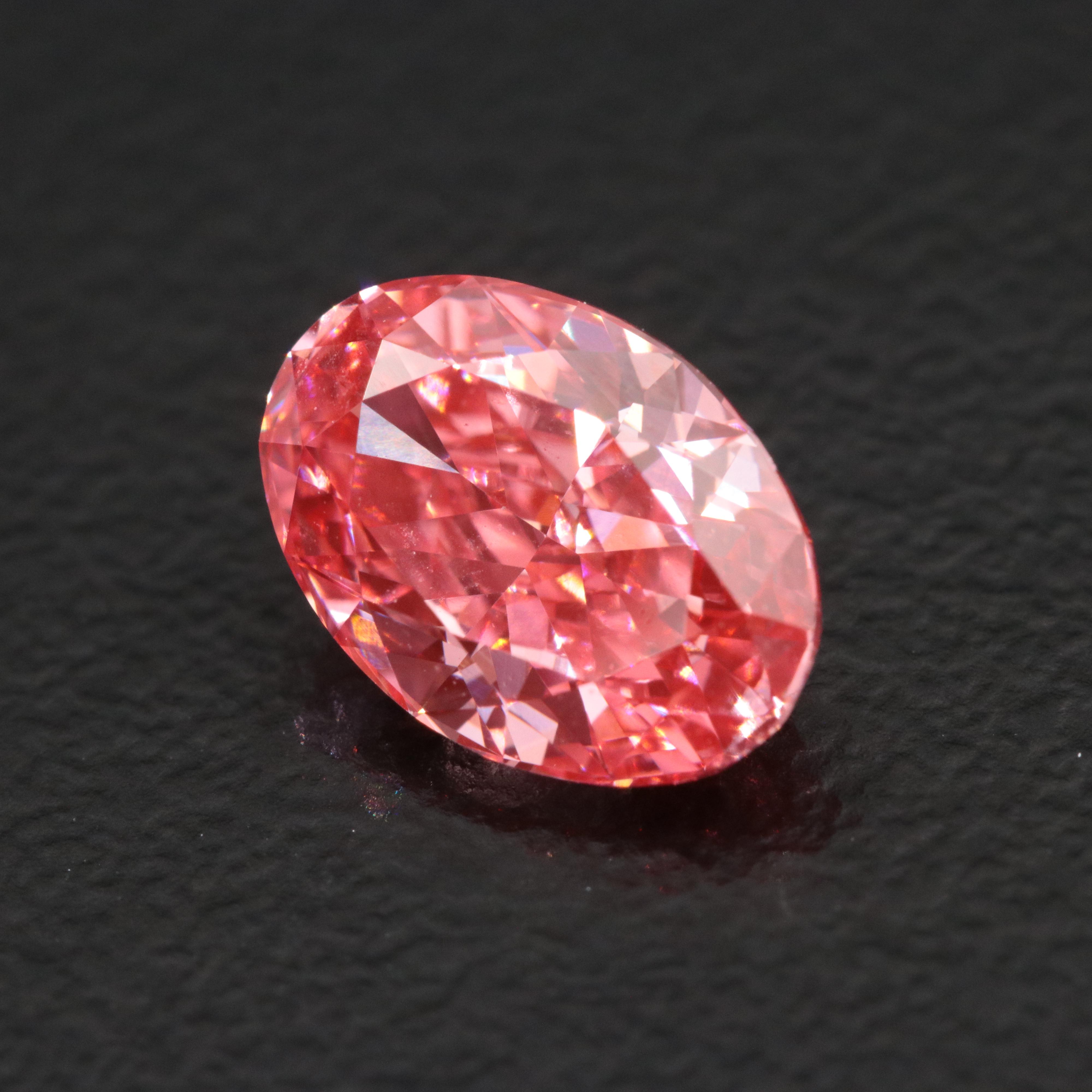 Loose 1.33 CT Lab Grown Fancy Pink Diamond
