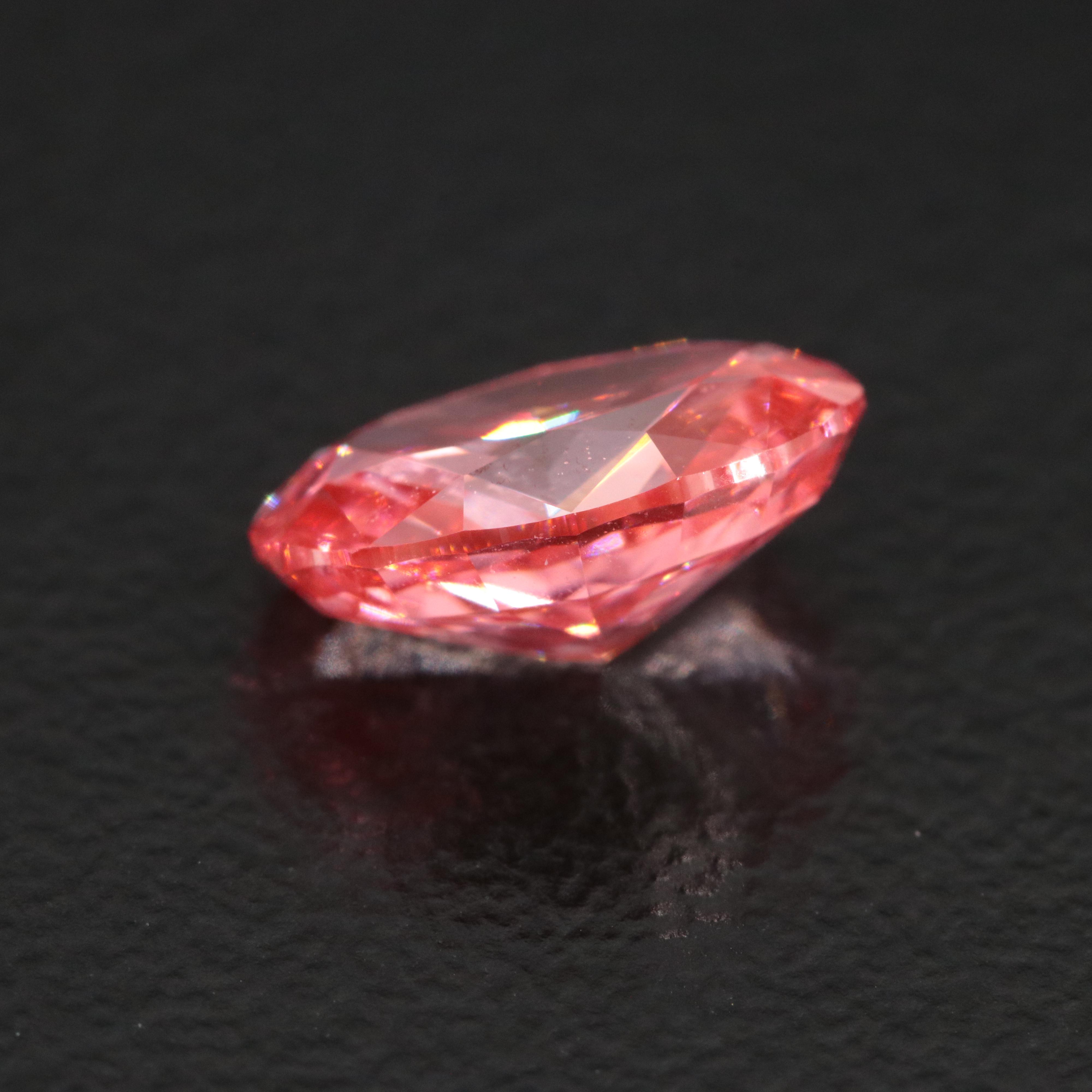 Loose 1.33 CT Lab Grown Fancy Pink Diamond