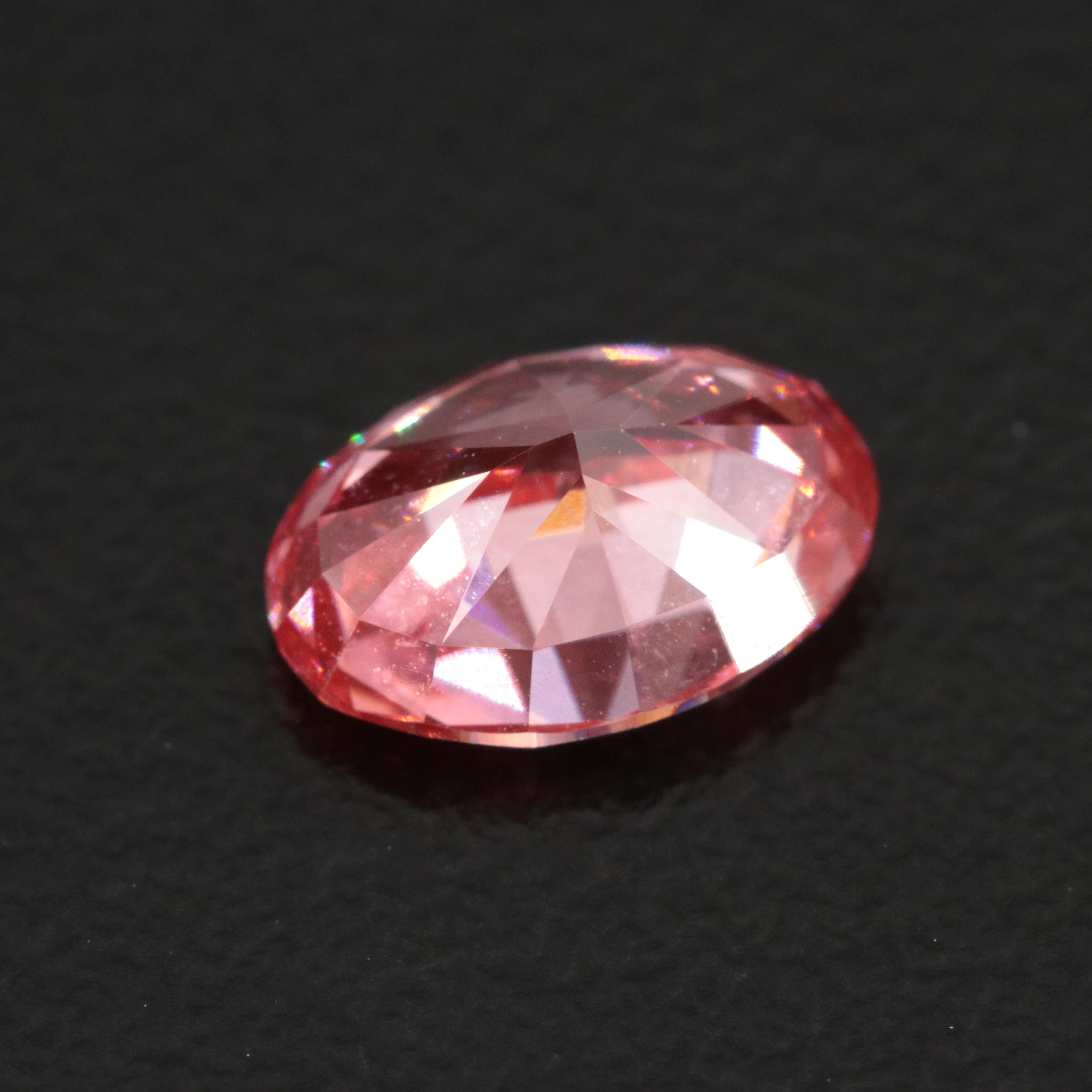 Loose 1.33 CT Lab Grown Fancy Pink Diamond