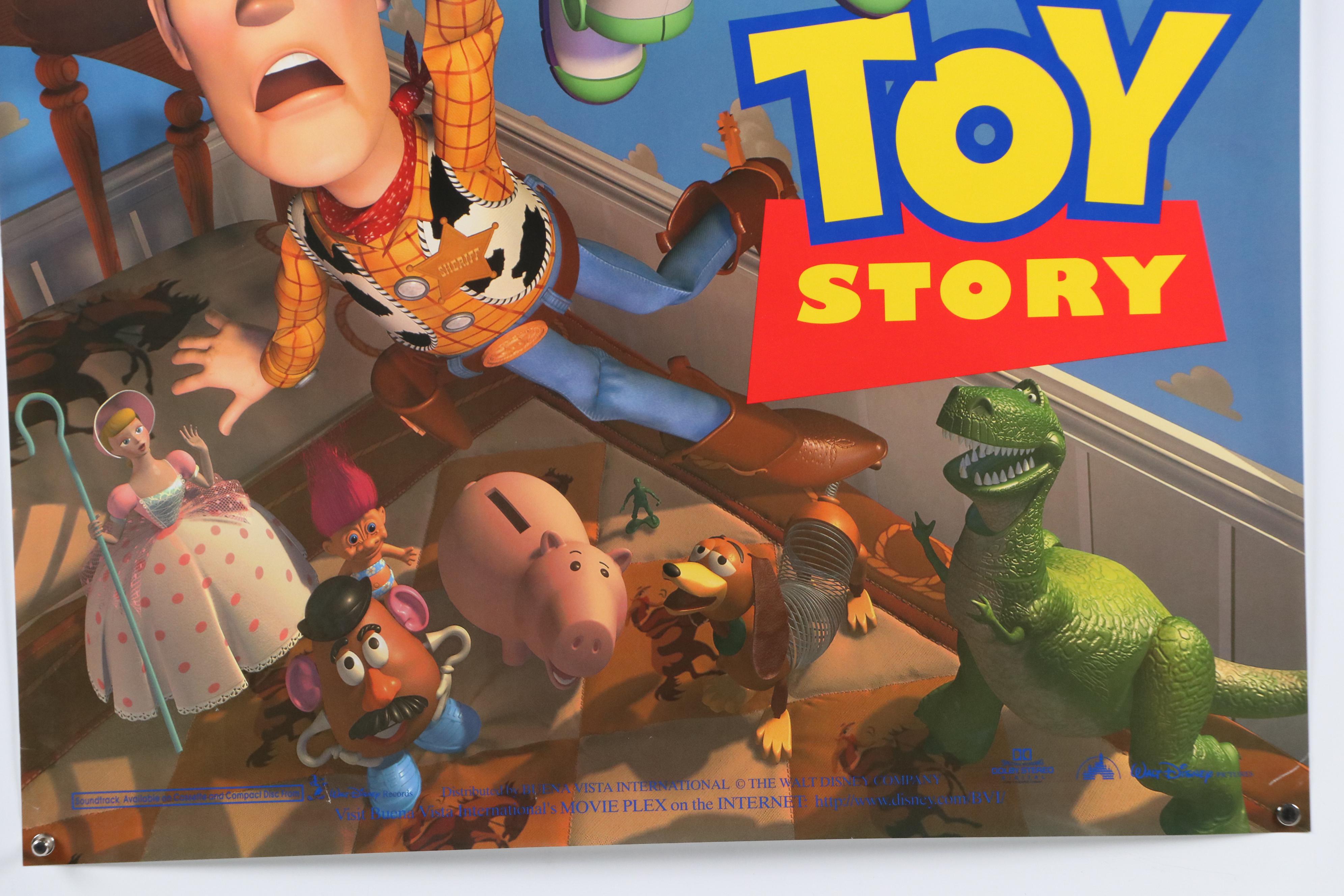 Disney Offset Lithograph Movie Posters "Alice in Wonderland" and "Toy Story"