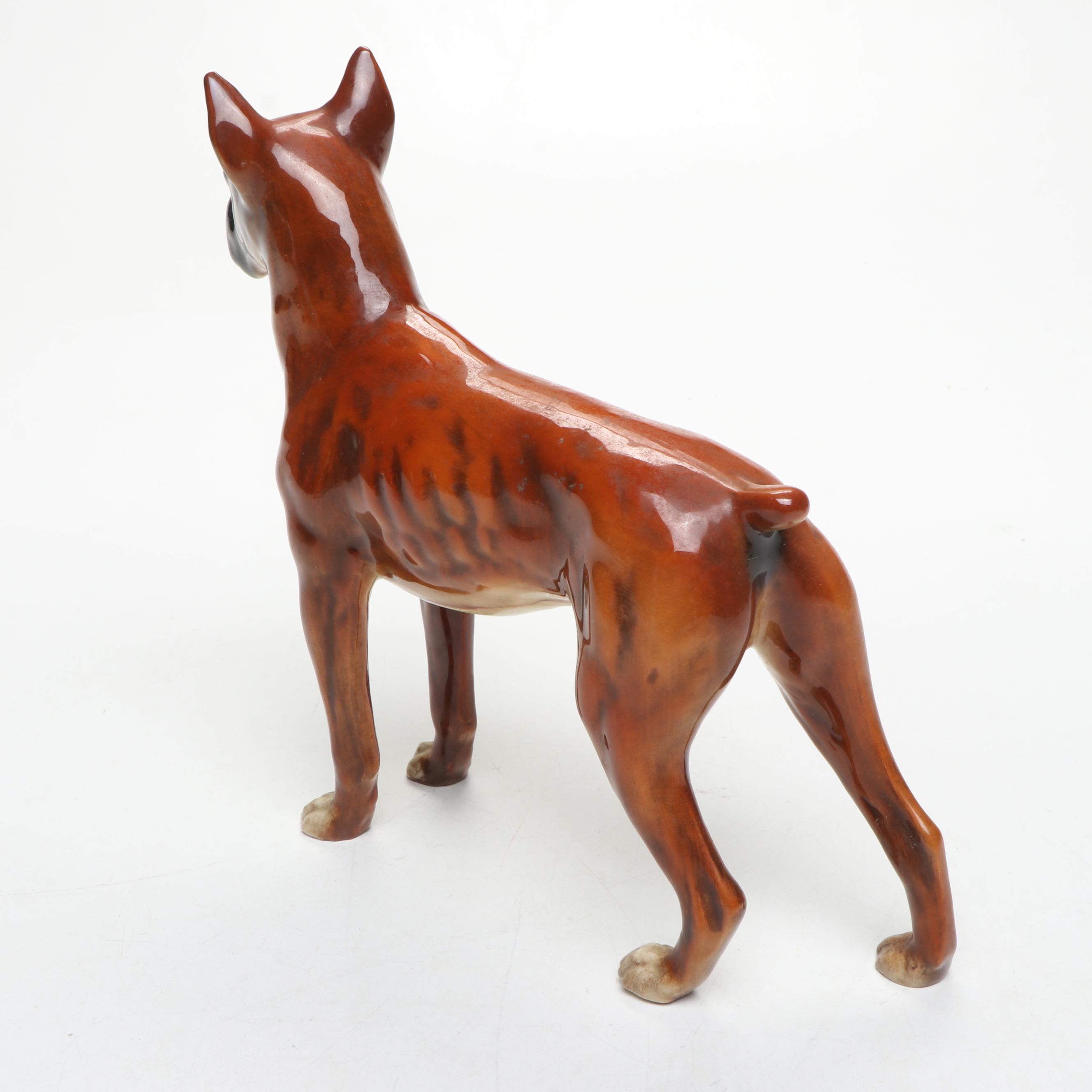 Goebel, Rosenthal and Other Porcelain Boxer Dog Figurines