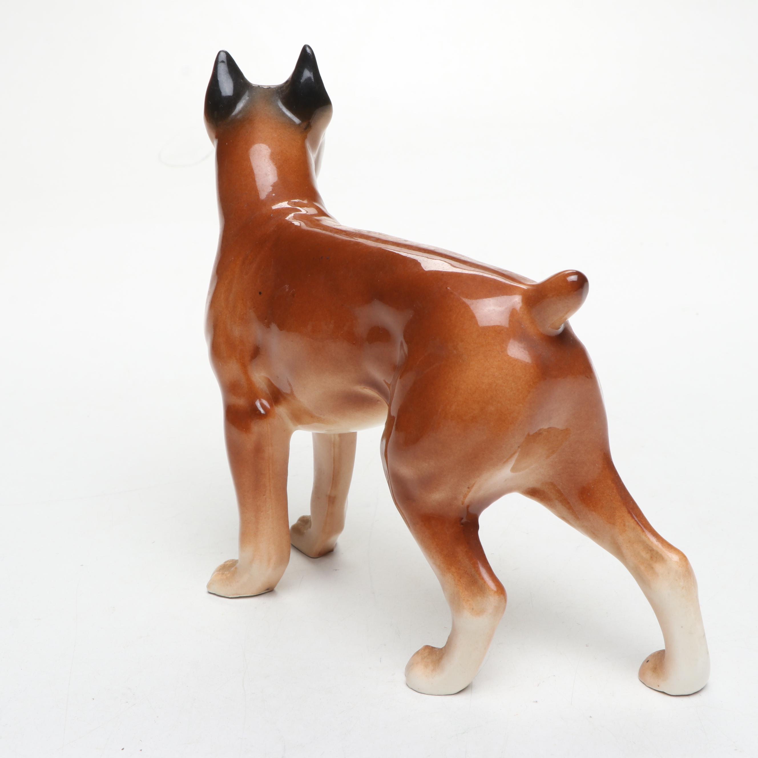 Goebel, Rosenthal and Other Porcelain Boxer Dog Figurines
