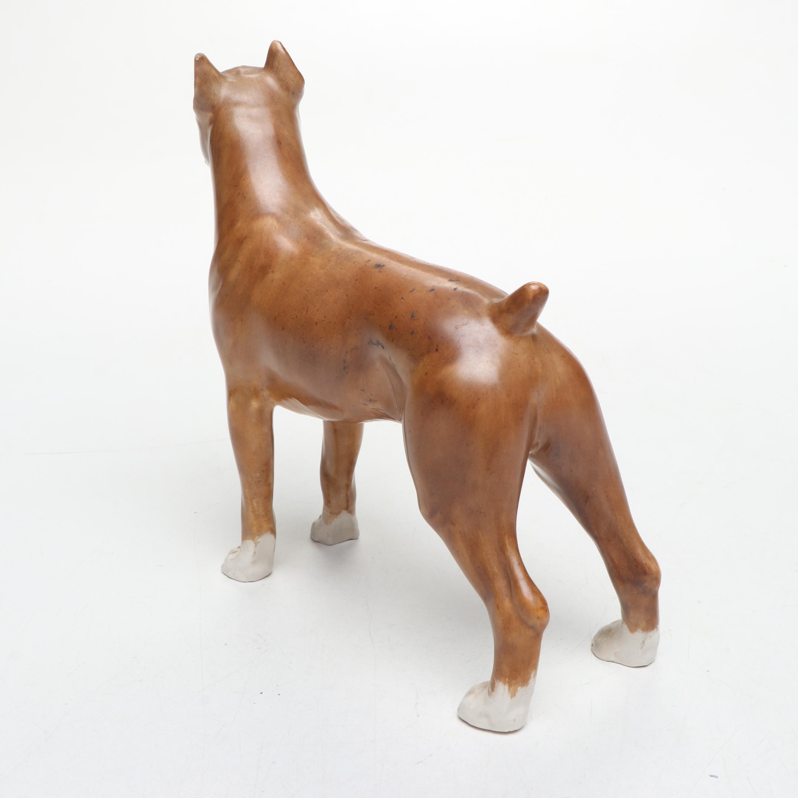 Goebel, Rosenthal and Other Porcelain Boxer Dog Figurines