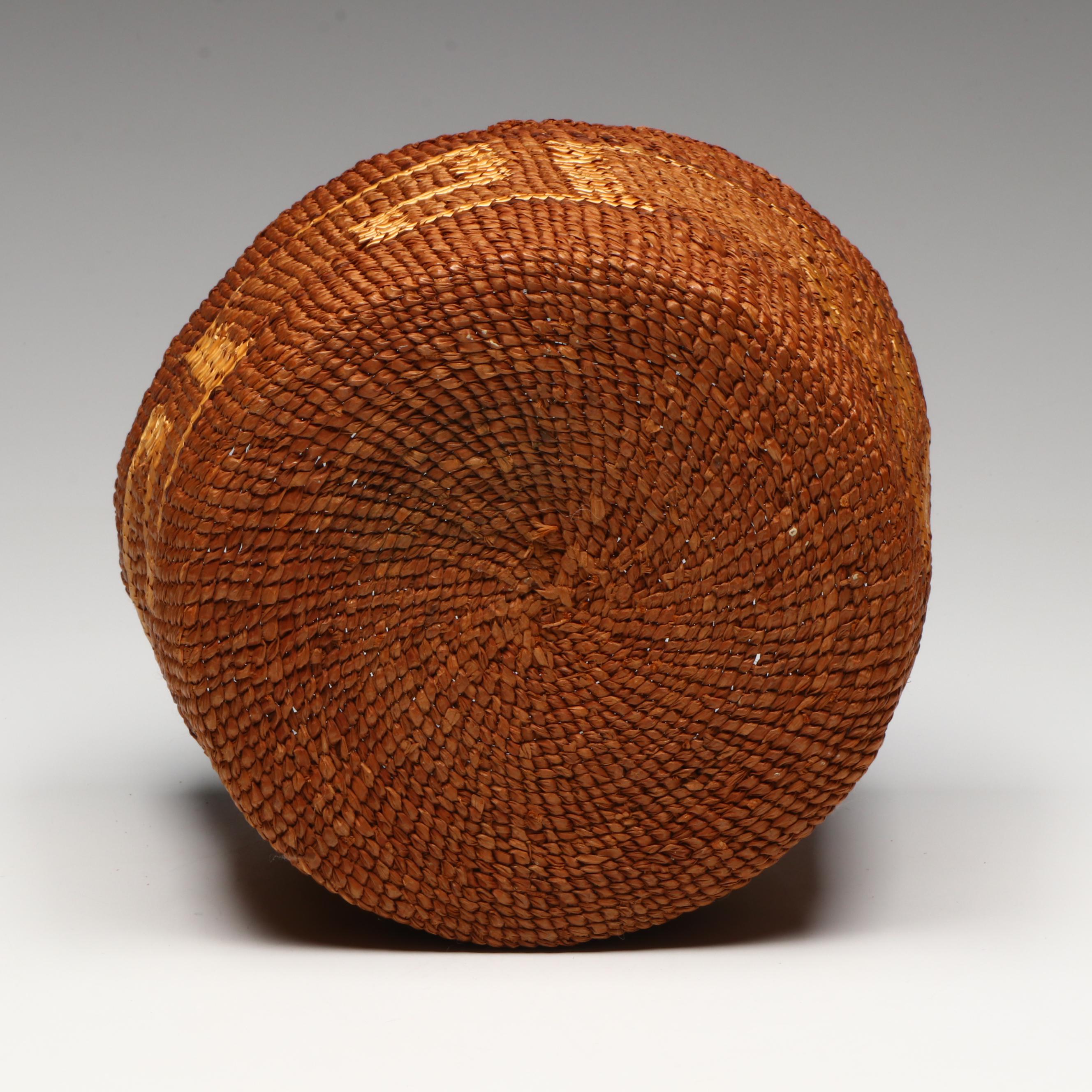 Indigenous Pacific Northwest Coast Twined Basket