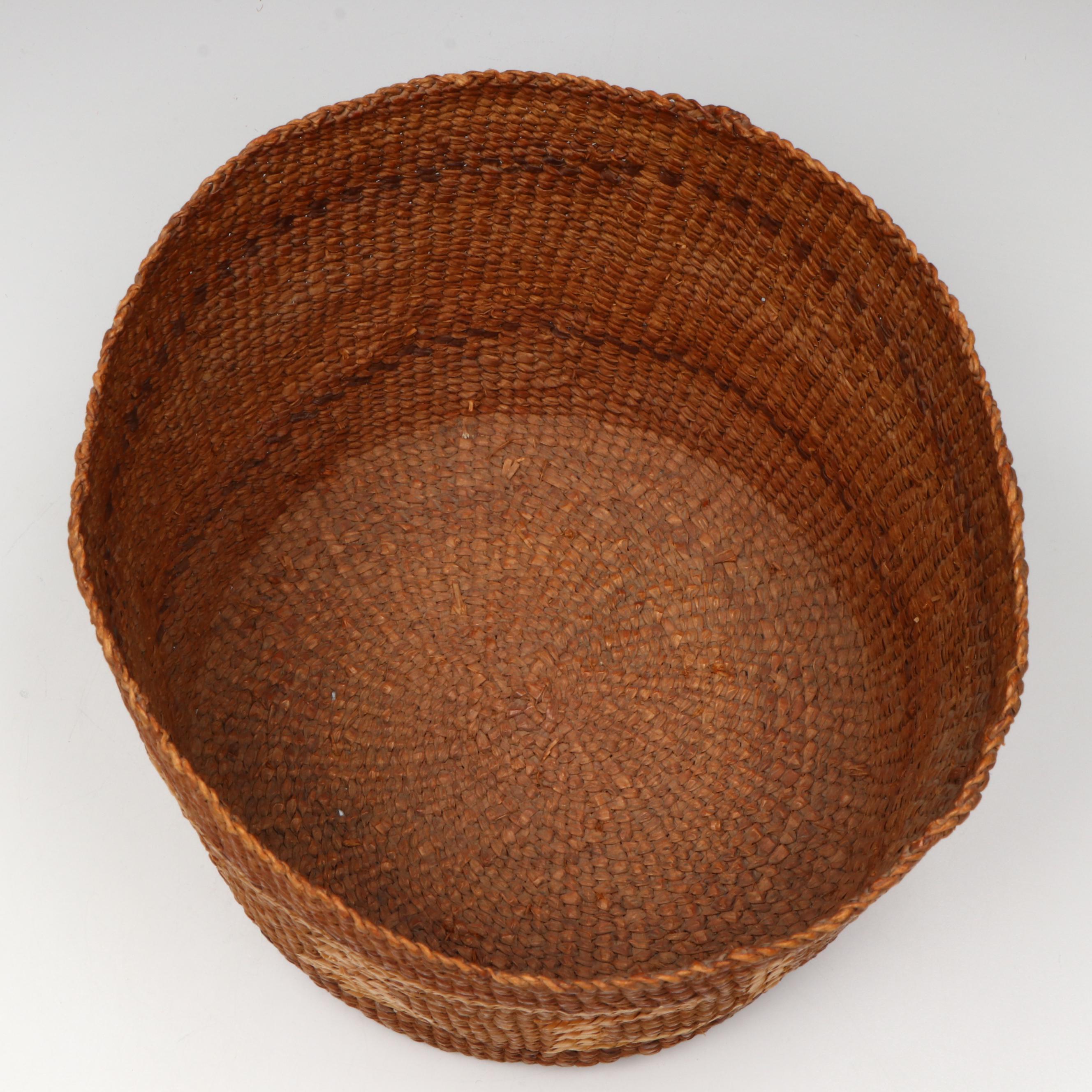 Indigenous Pacific Northwest Coast Twined Basket