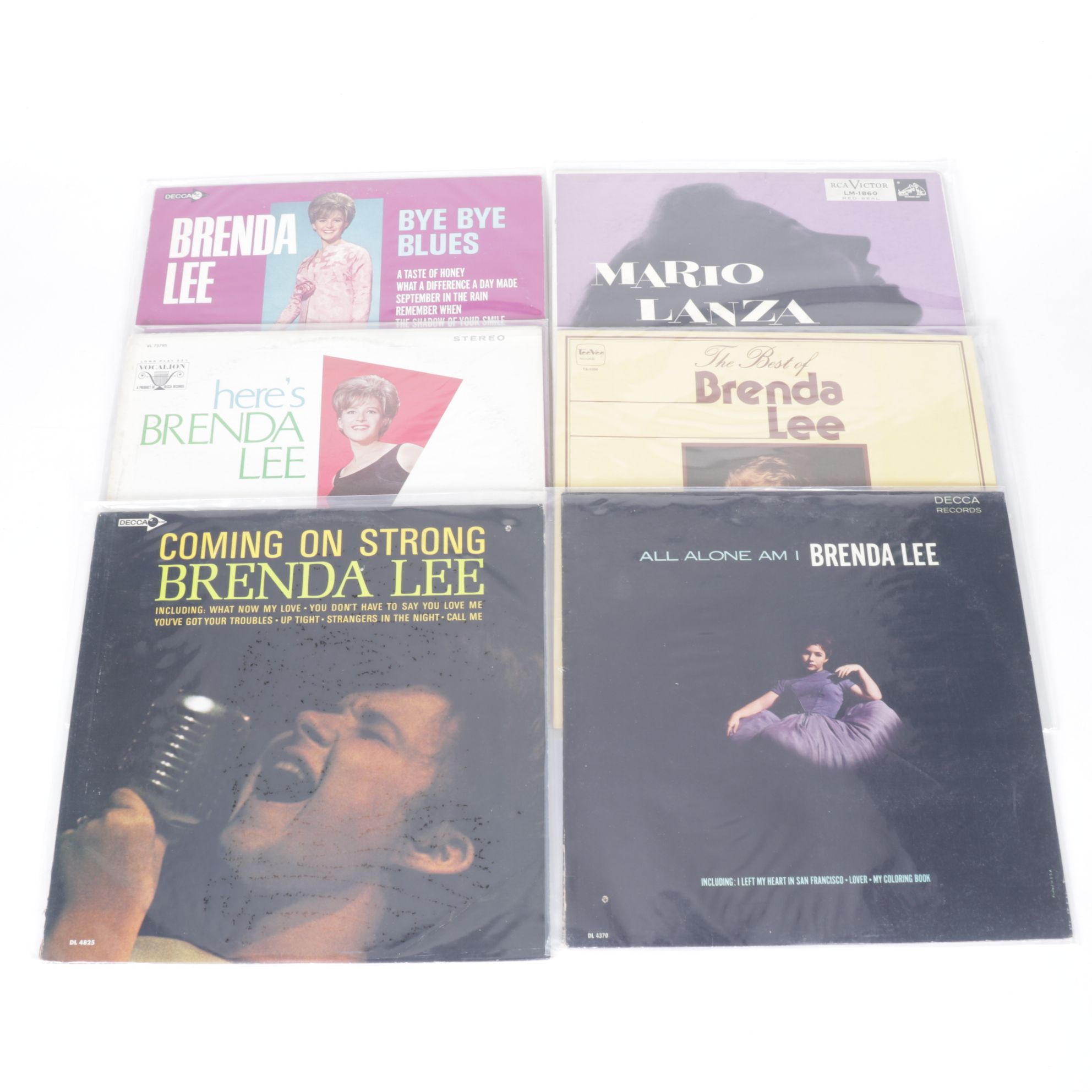 Dinah Shore, Cleo Laine, Brenda Lee & More Vinyl Record Albums
