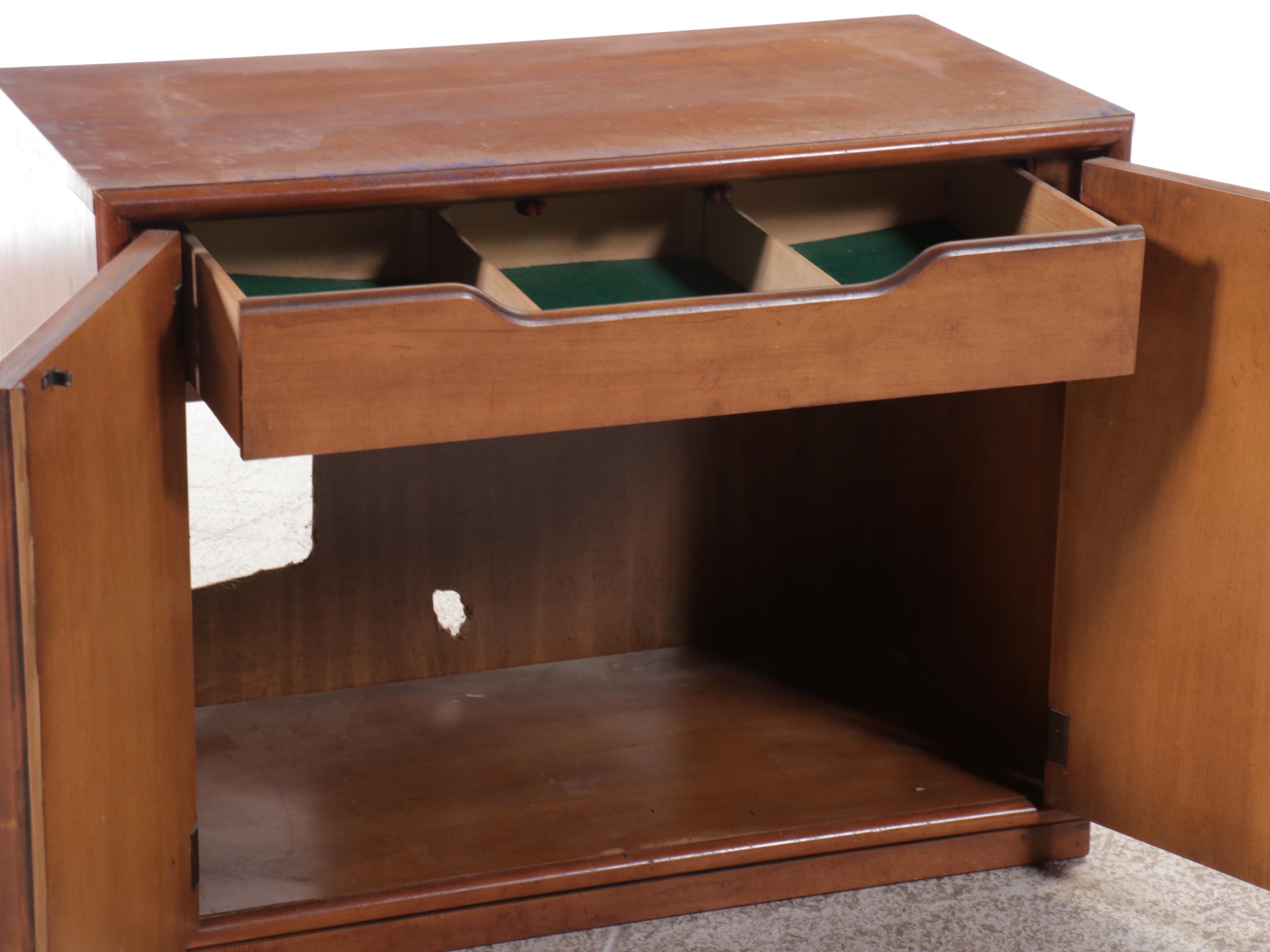 Henry Link Chinoiserie Walnut Buffet, Mid-20th Century