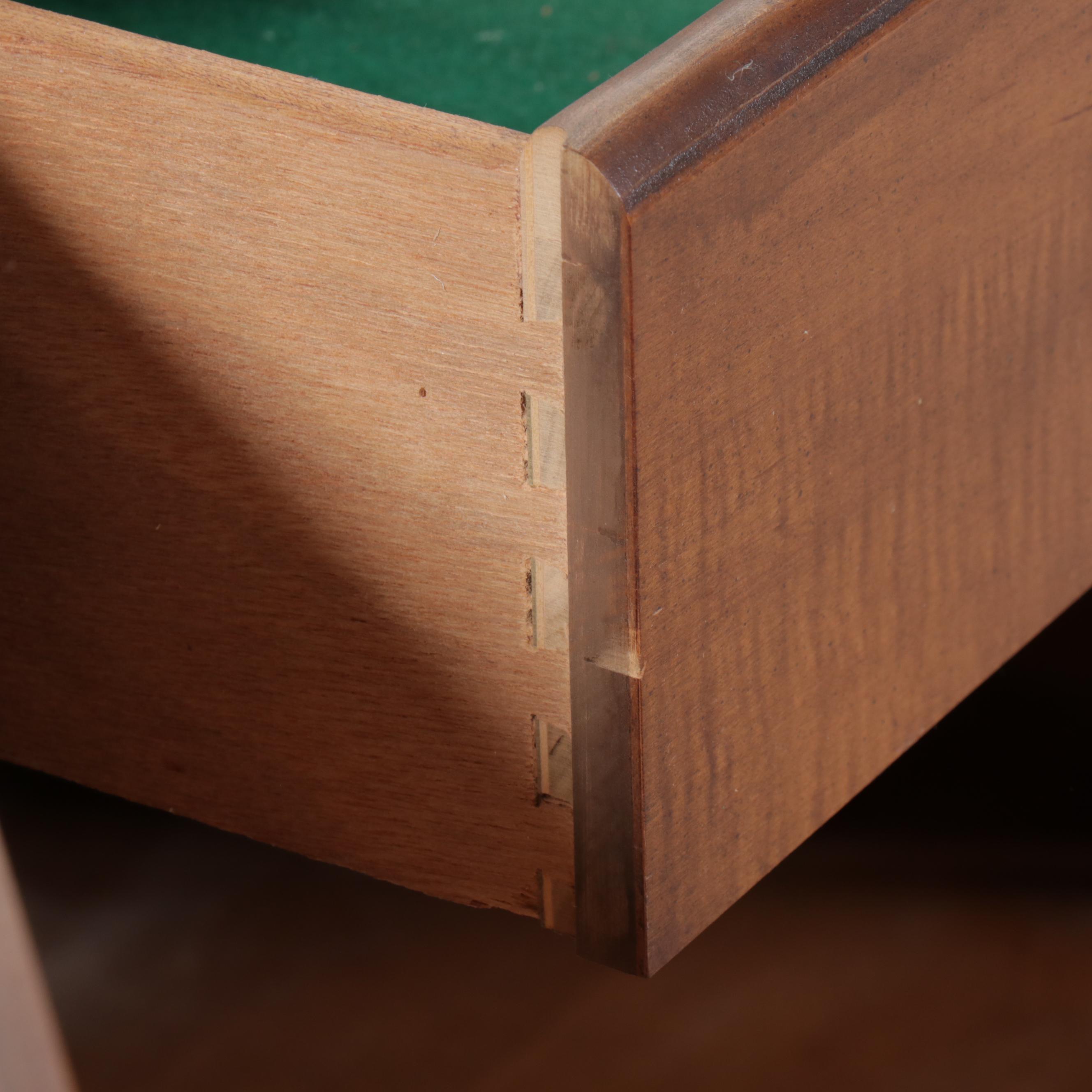 Henry Link Chinoiserie Walnut Buffet, Mid-20th Century