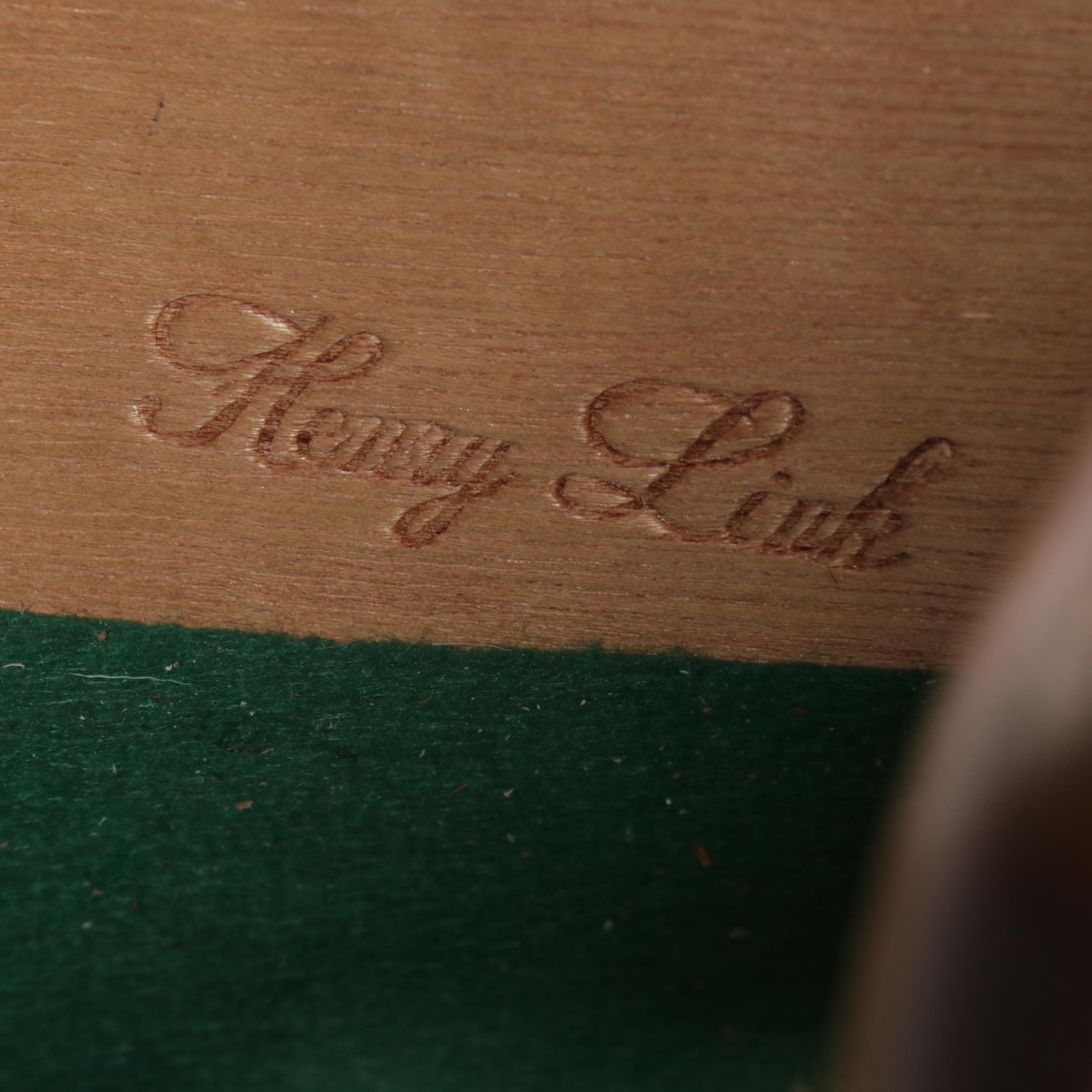 Henry Link Chinoiserie Walnut Buffet, Mid-20th Century