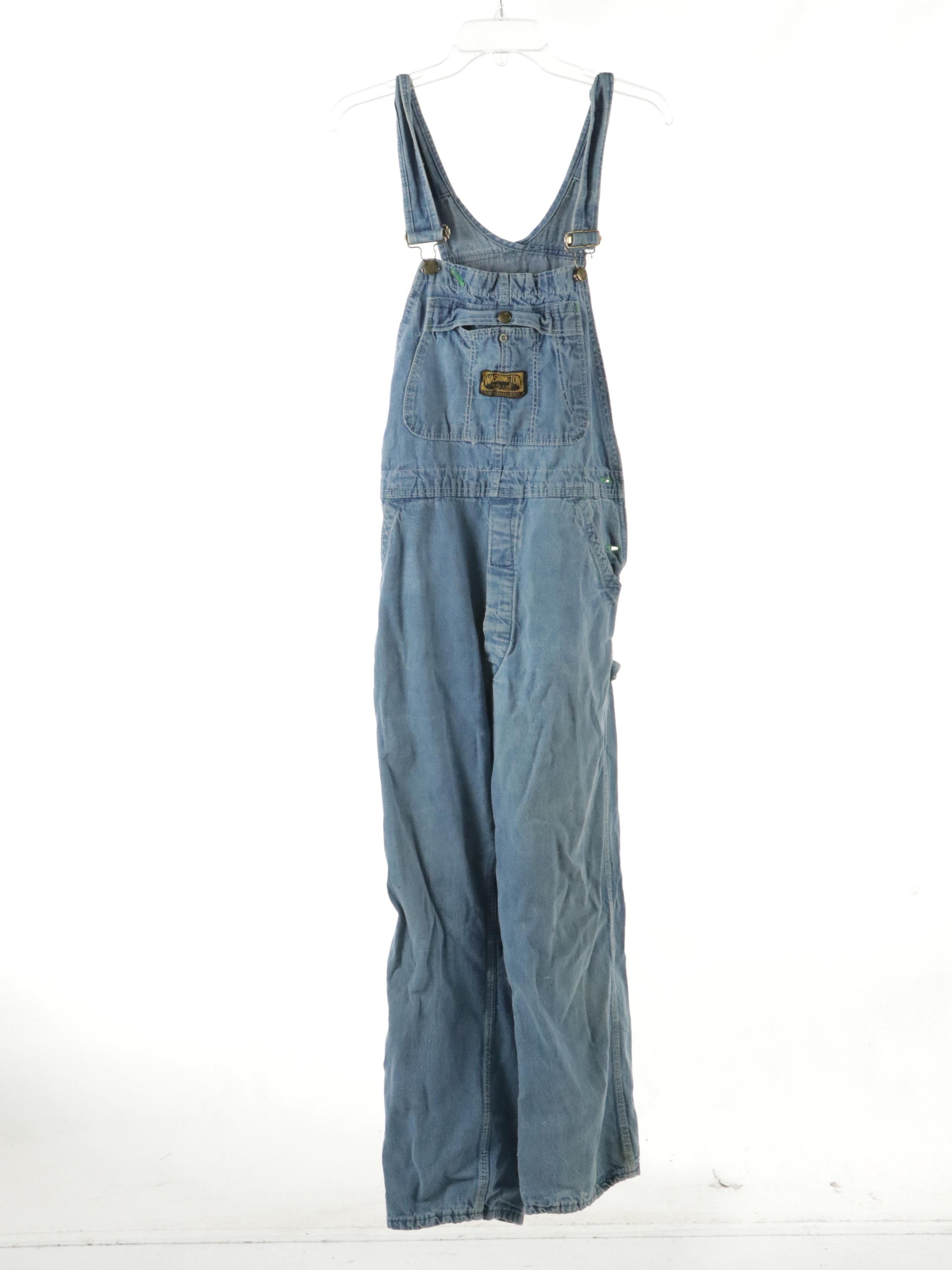 Men's Washington Dee-Cee Denim Overalls, Ralph Lauren Blazer and Jim Beam Jacket