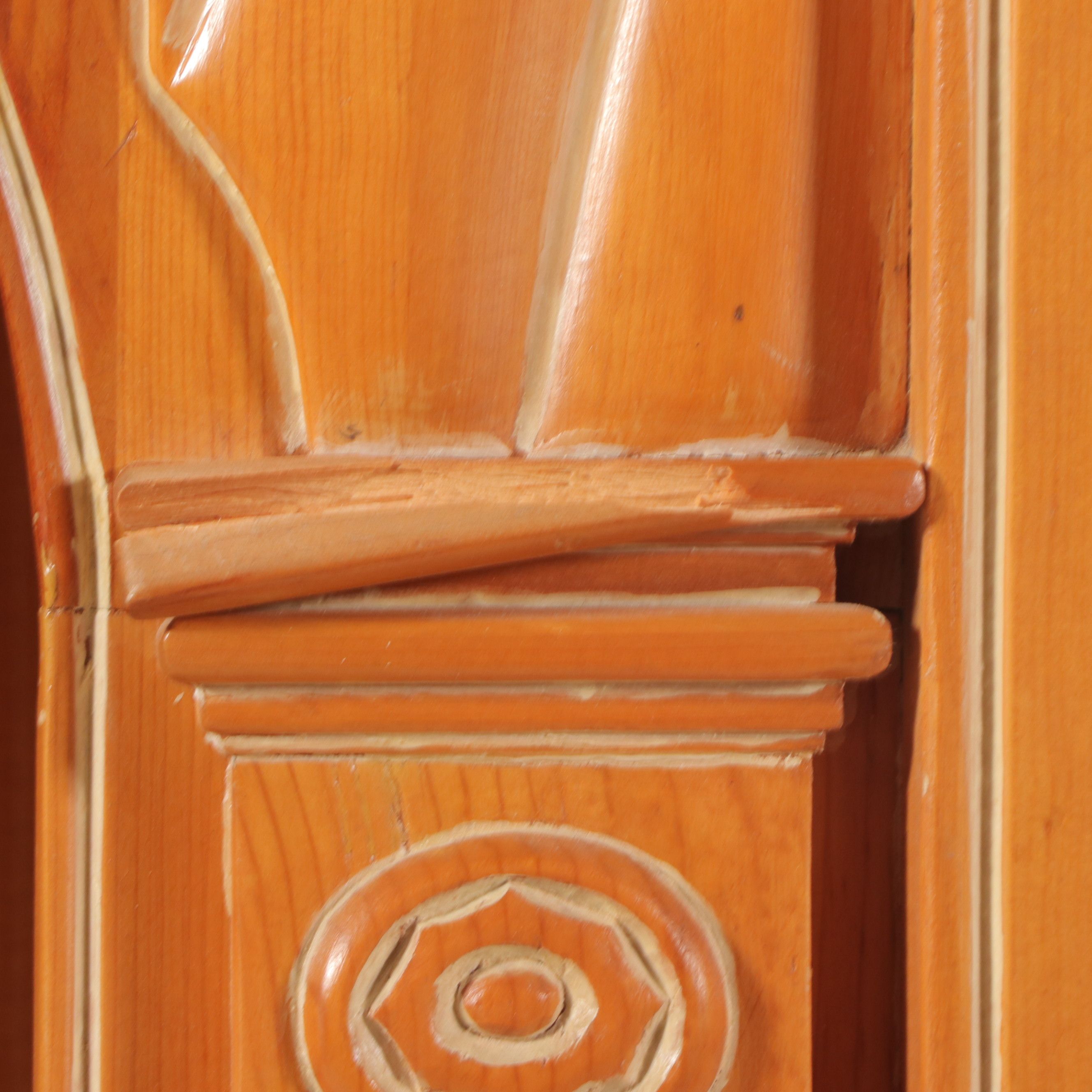 Carved Pine Bookcase