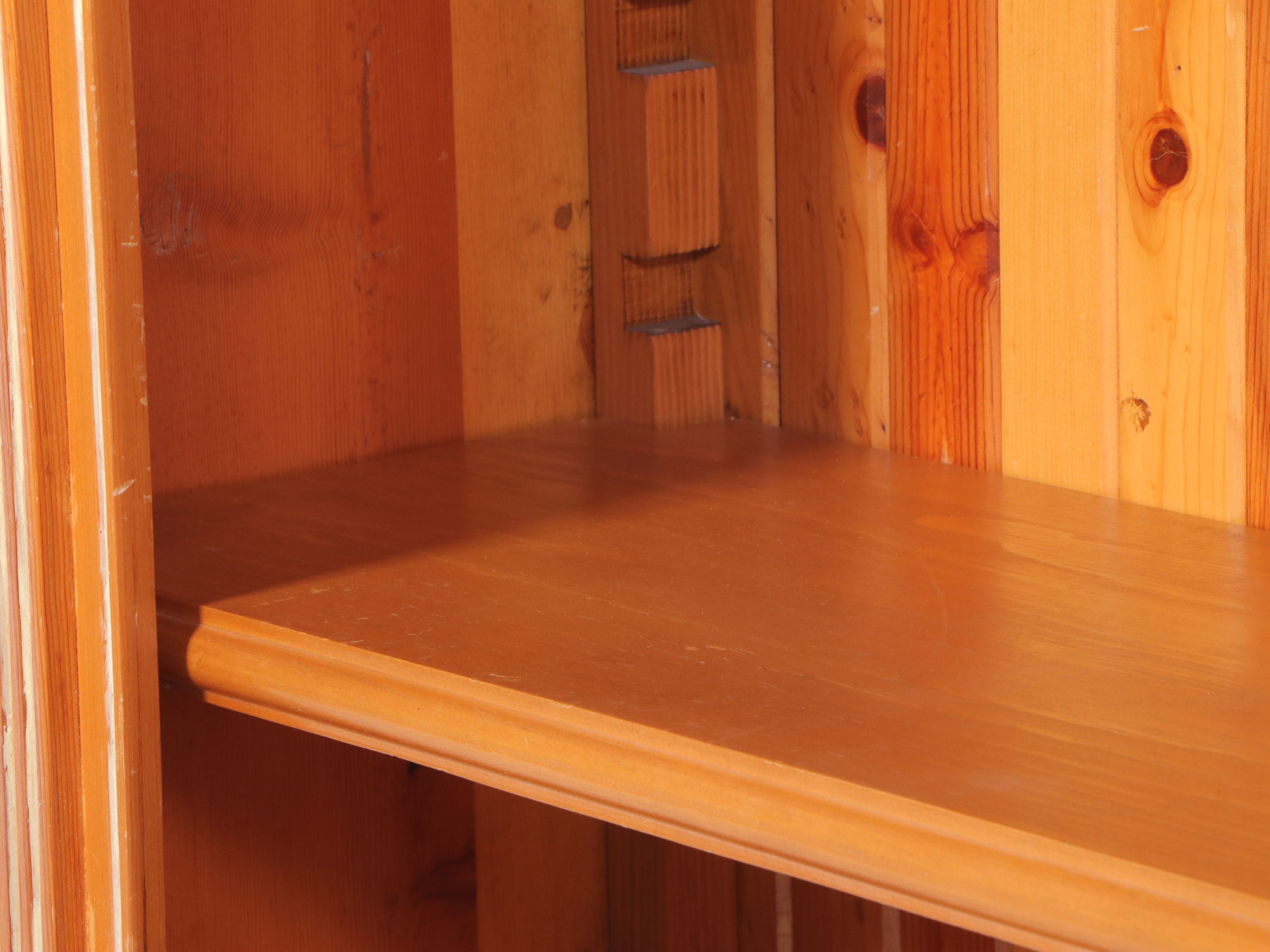 Carved Pine Bookcase