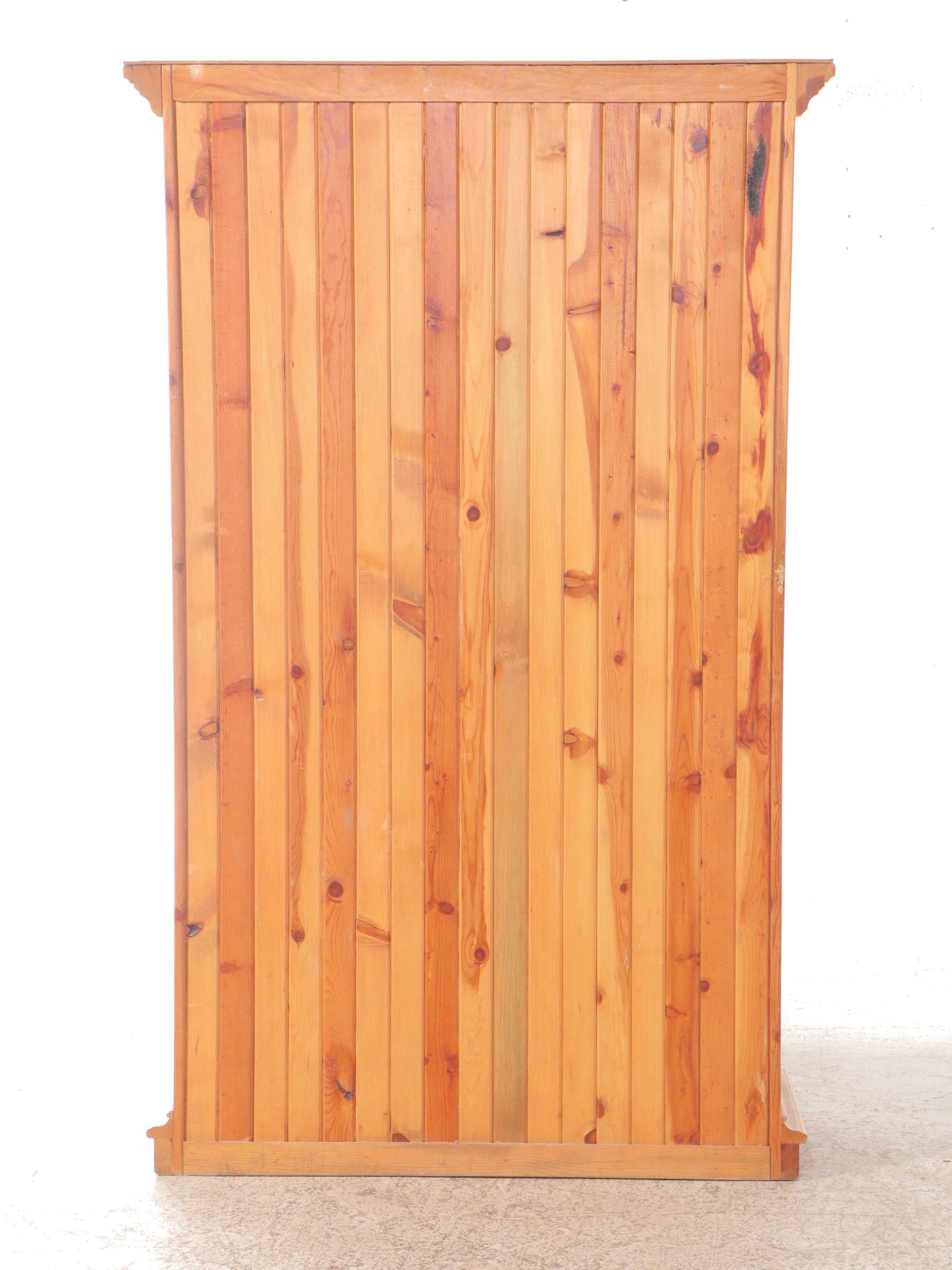 Carved Pine Bookcase