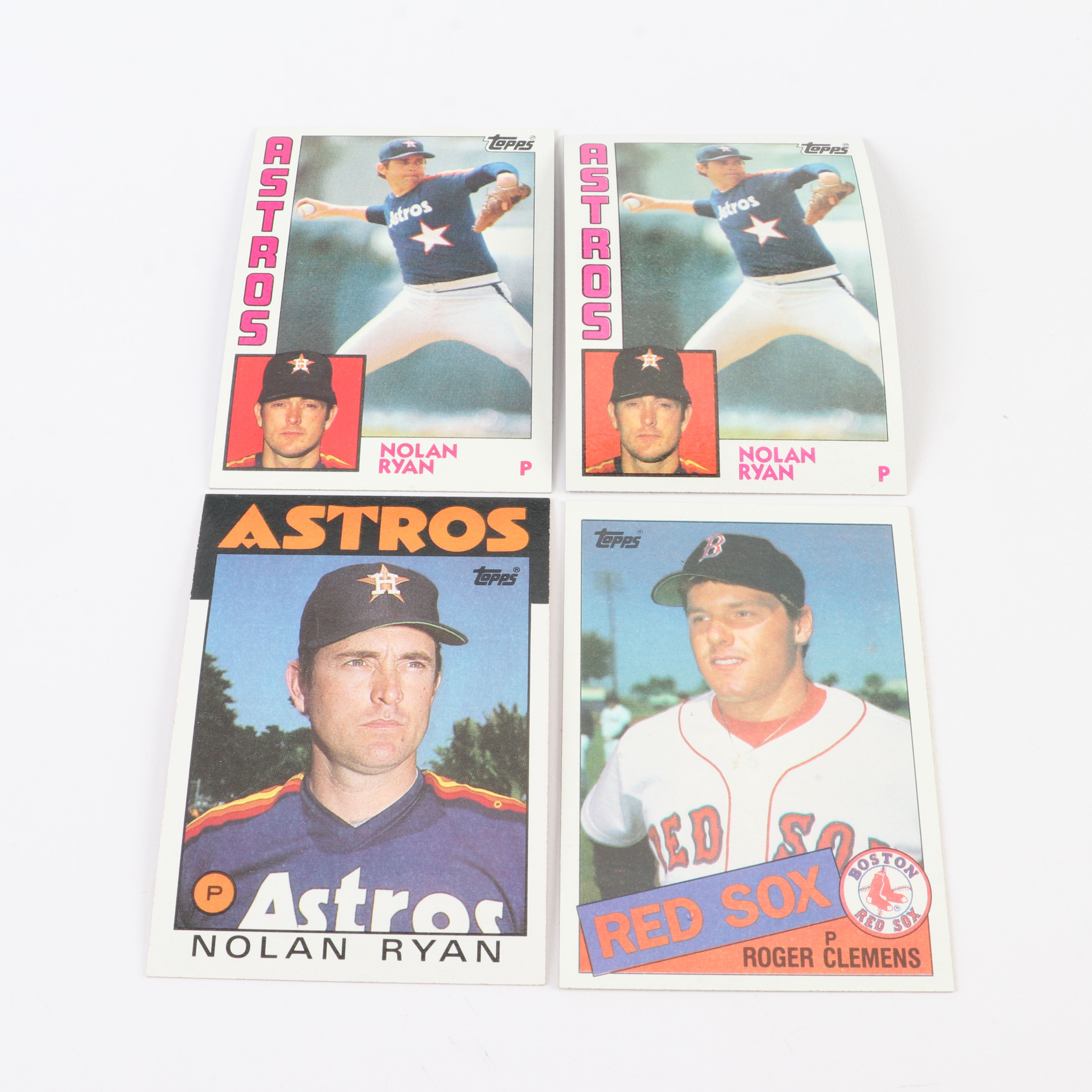 Topps Baseball Card Sets Featuring Clemens & Puckett Rookies, 1984-1986