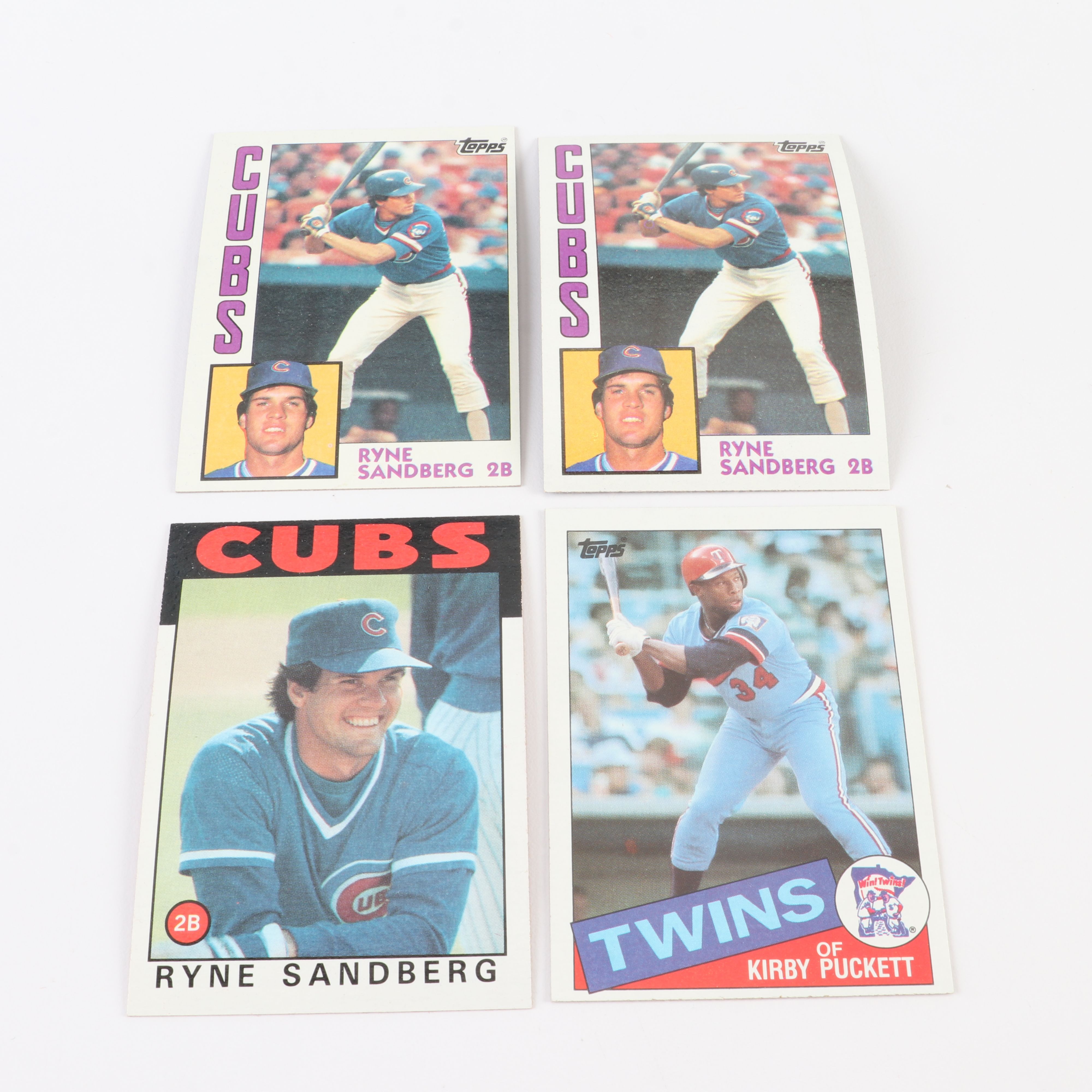 Topps Baseball Card Sets Featuring Clemens & Puckett Rookies, 1984-1986