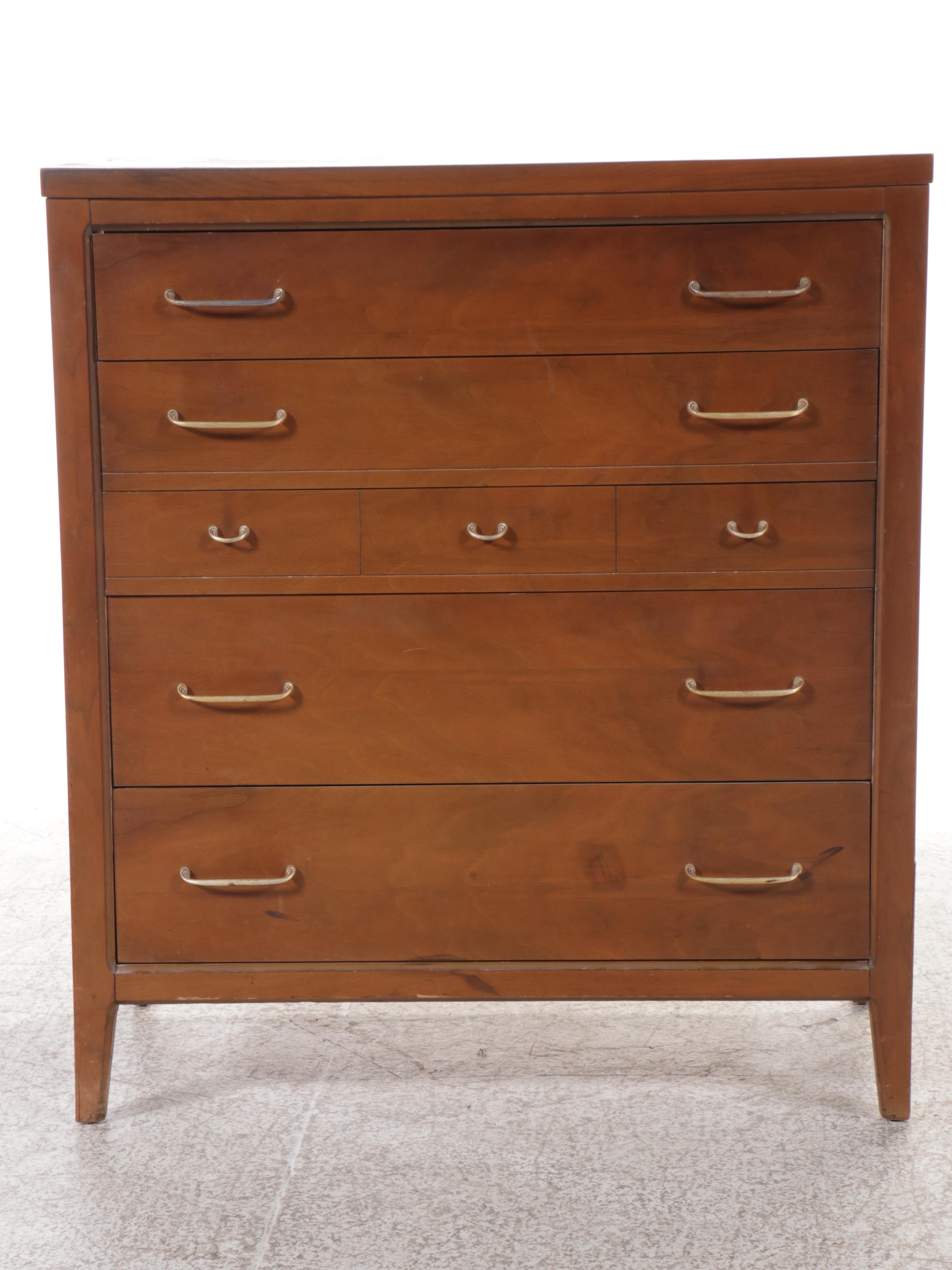 Broyhill Premier Division Mid Century Modern Walnut Chest of Drawers