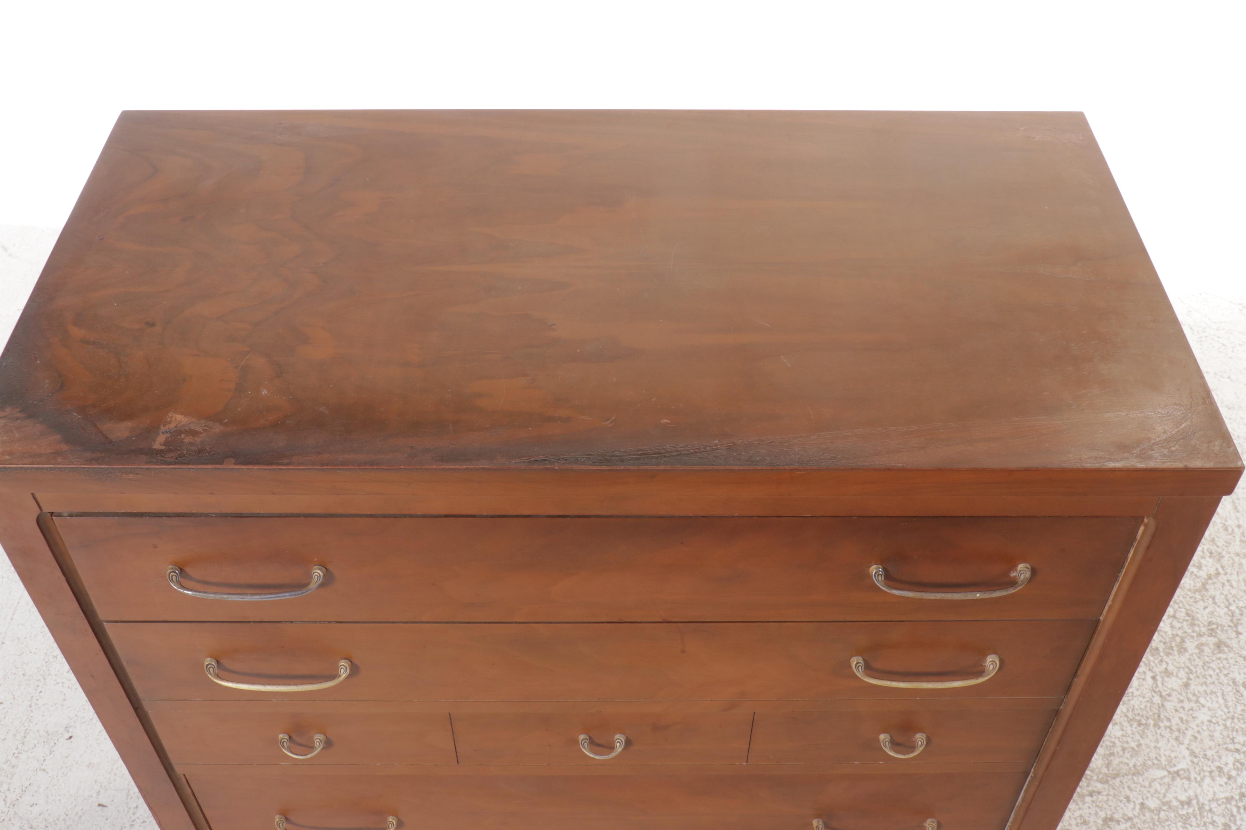 Broyhill Premier Division Mid Century Modern Walnut Chest of Drawers