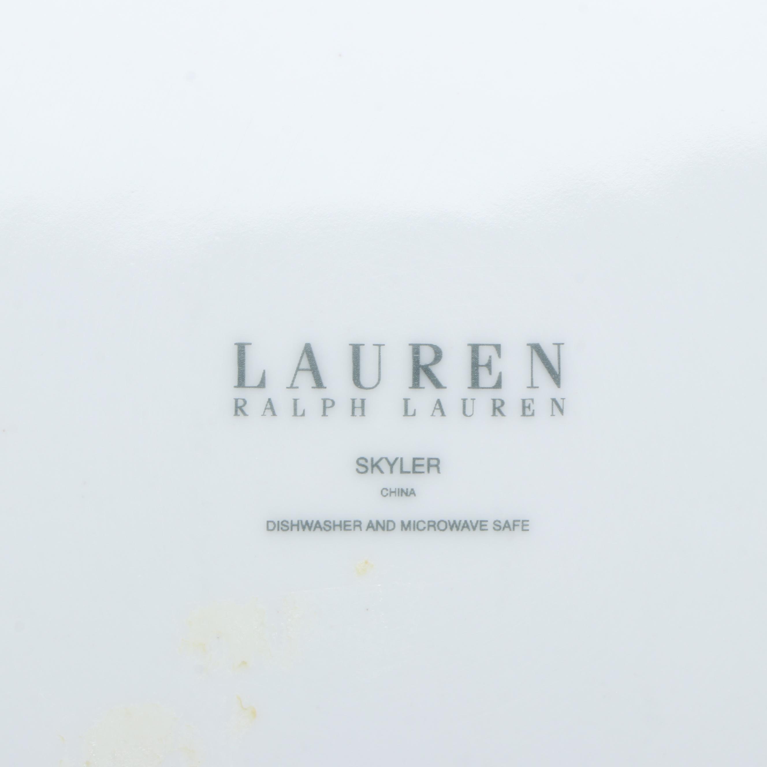 Ralph Lauren "Skyler" Porcelain Dinner Plates, 2012