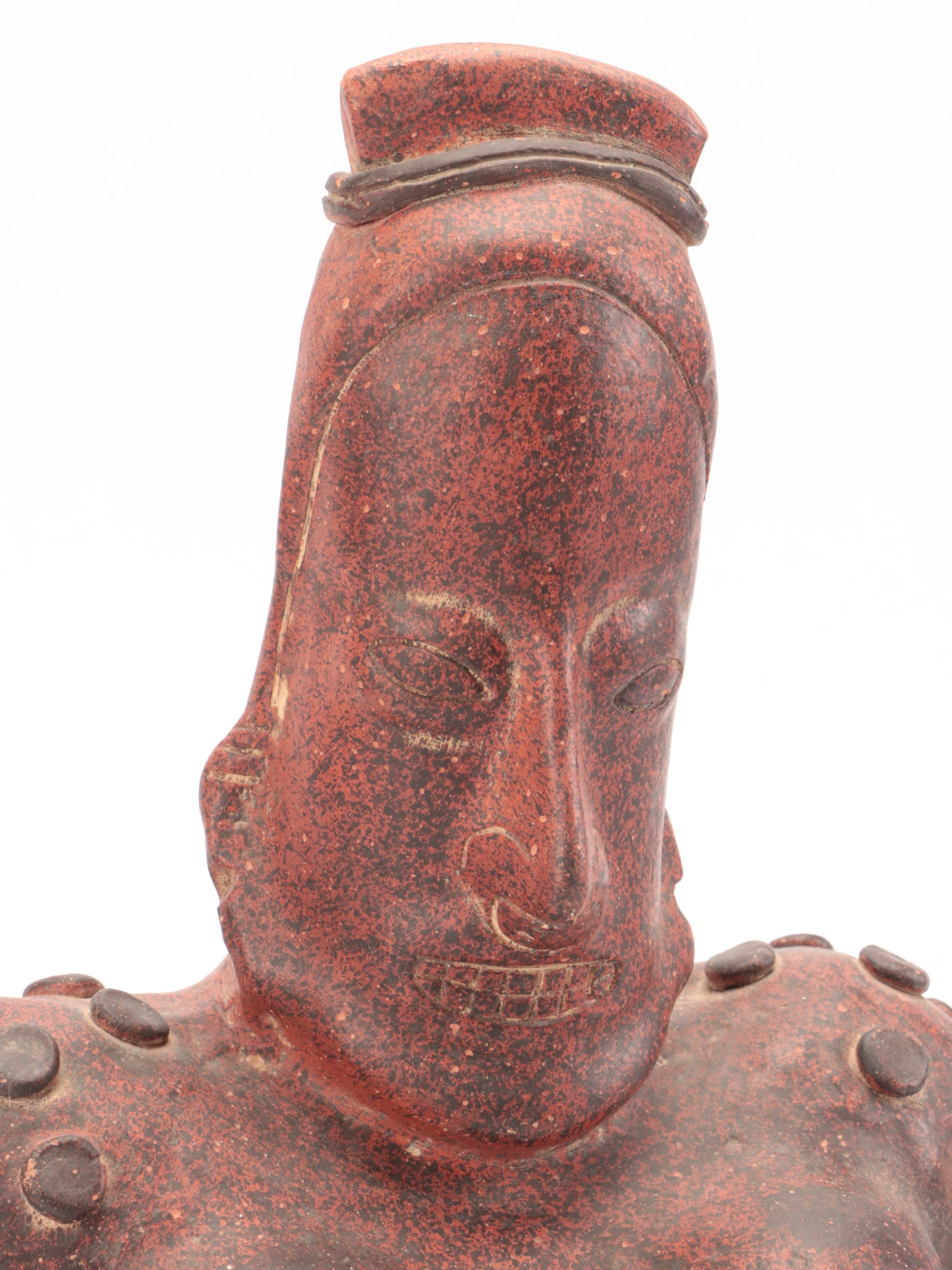 Pre-Columbian Jalisco Ameca-Etzaltan Pottery Seated Female Figure