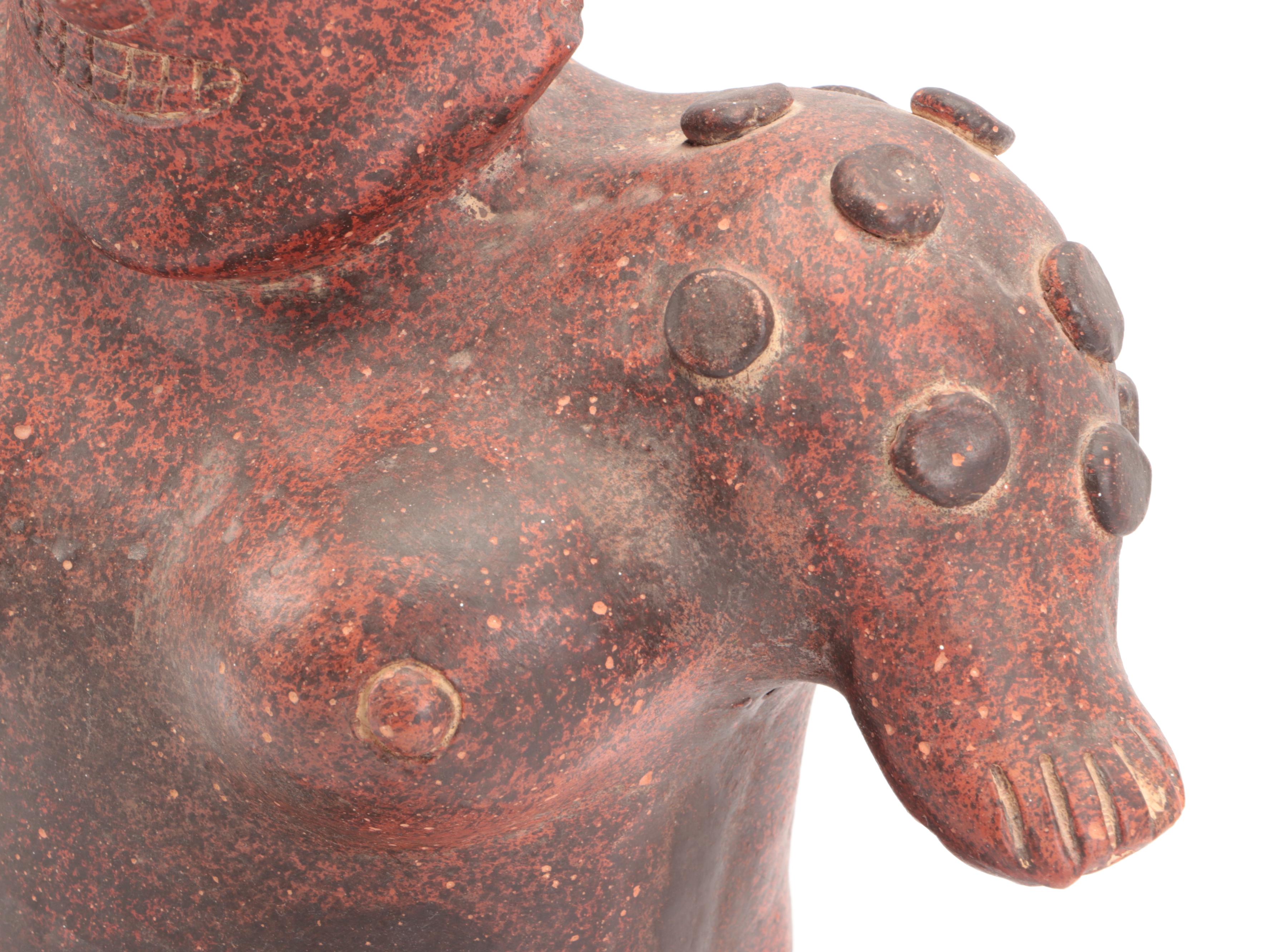 Pre-Columbian Jalisco Ameca-Etzaltan Pottery Seated Female Figure