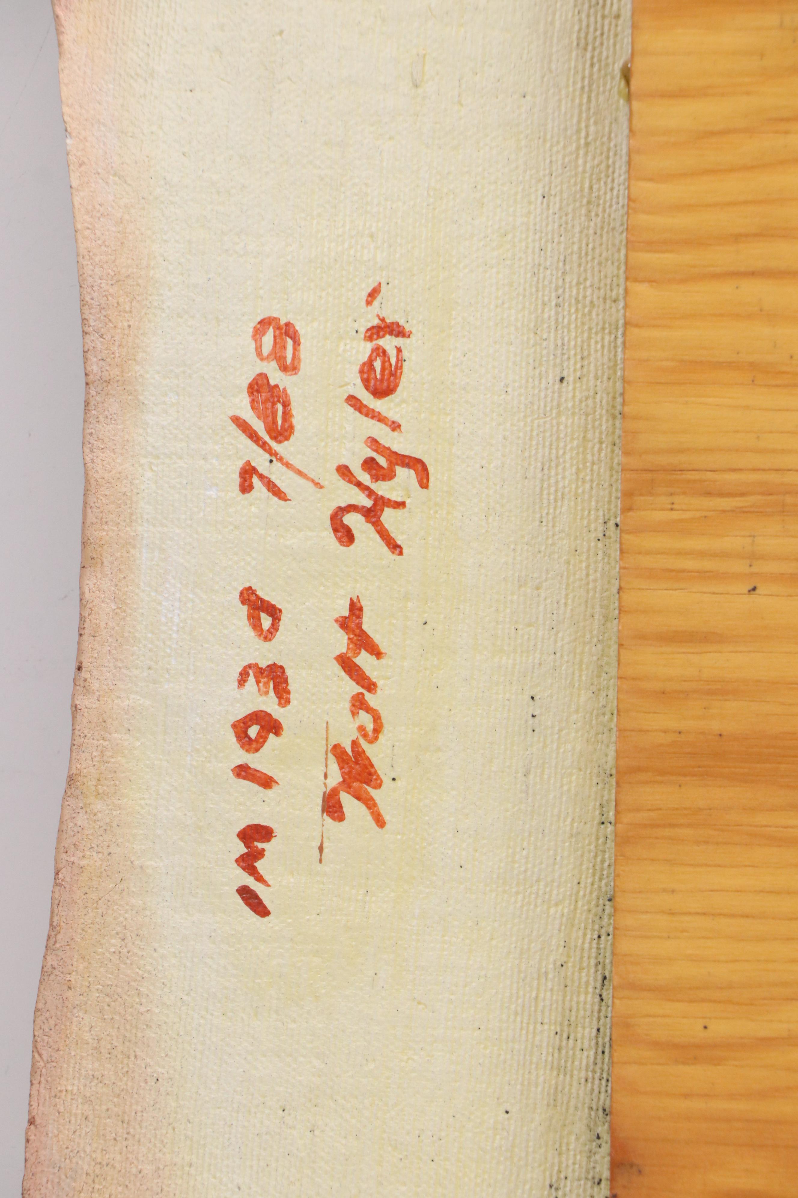 Walt Hyler Slab Pottery Raku Wall Art Trio, Circa 1980s