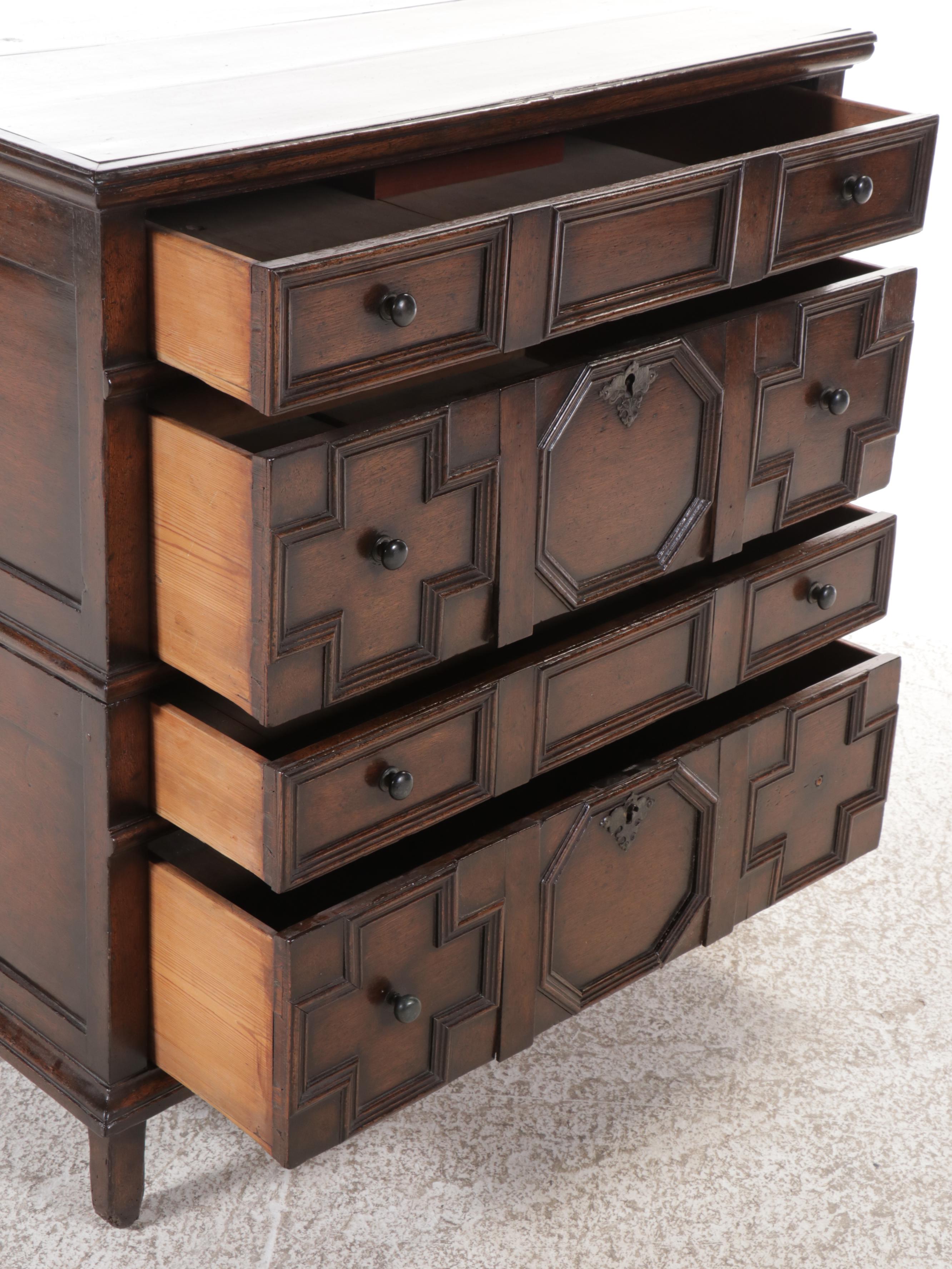 William and Mary Style Chest of Drawers