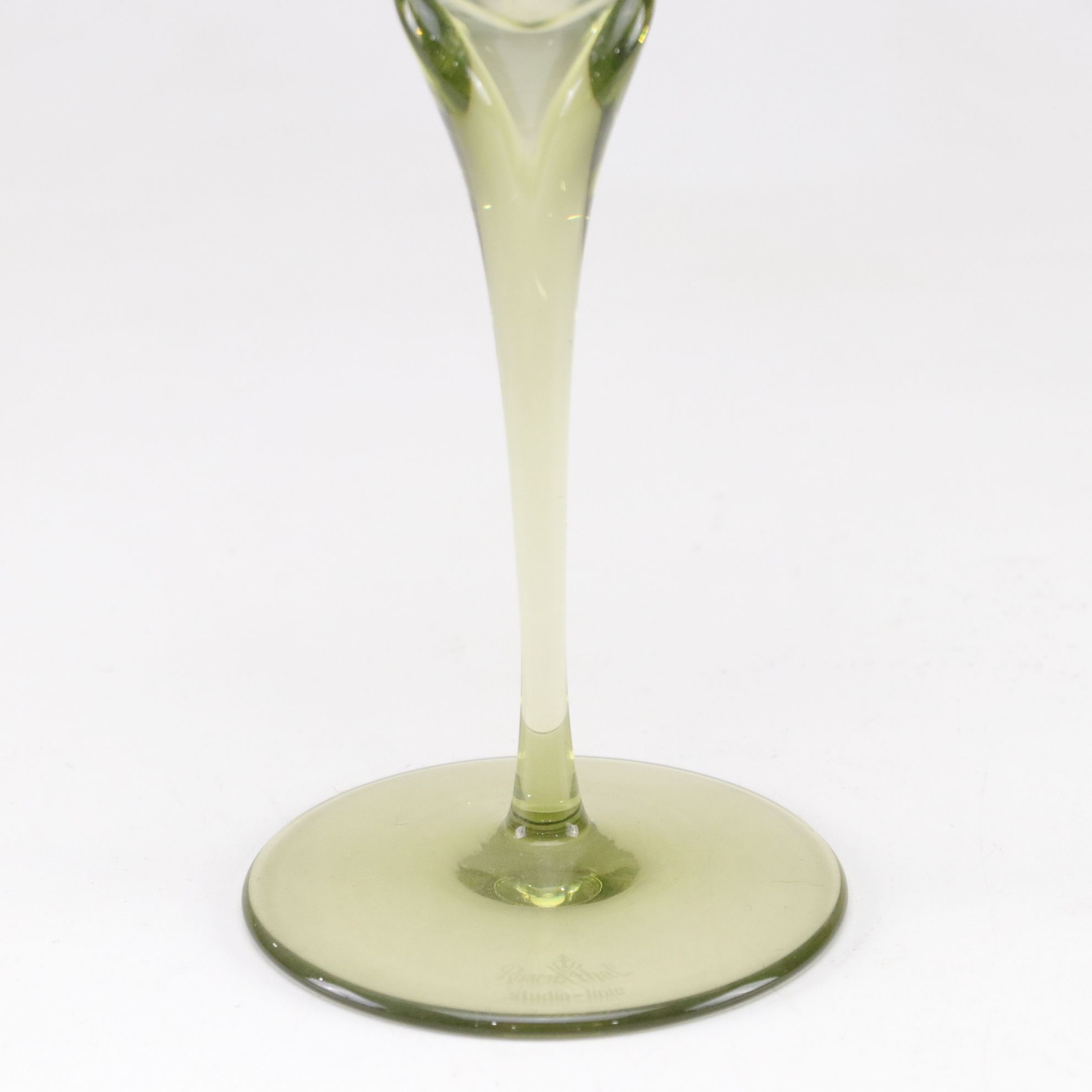 Six Rosenthal "Papyrus" Champagne Coupes with Jay Strongwater Stopper