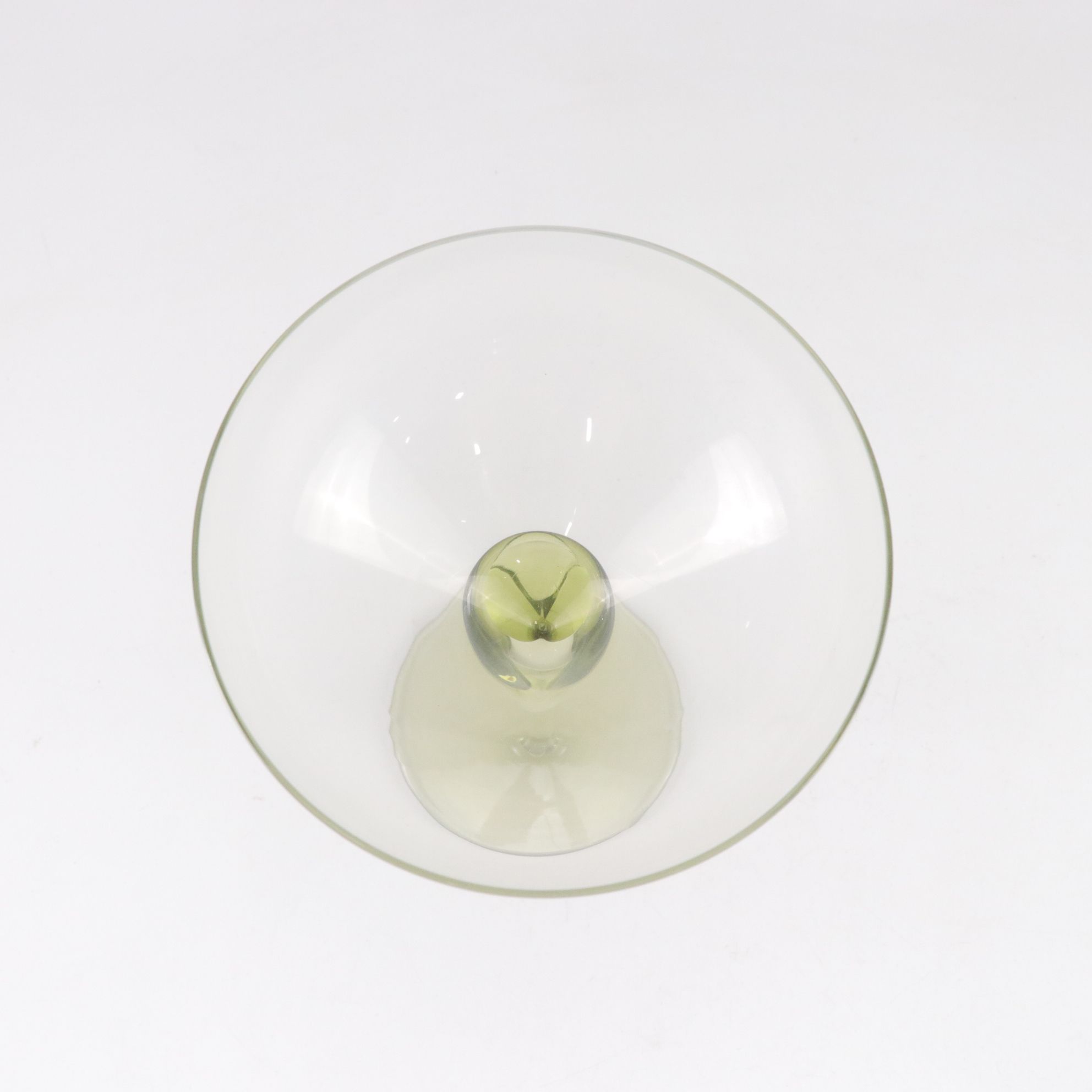 Six Rosenthal "Papyrus" Champagne Coupes with Jay Strongwater Stopper