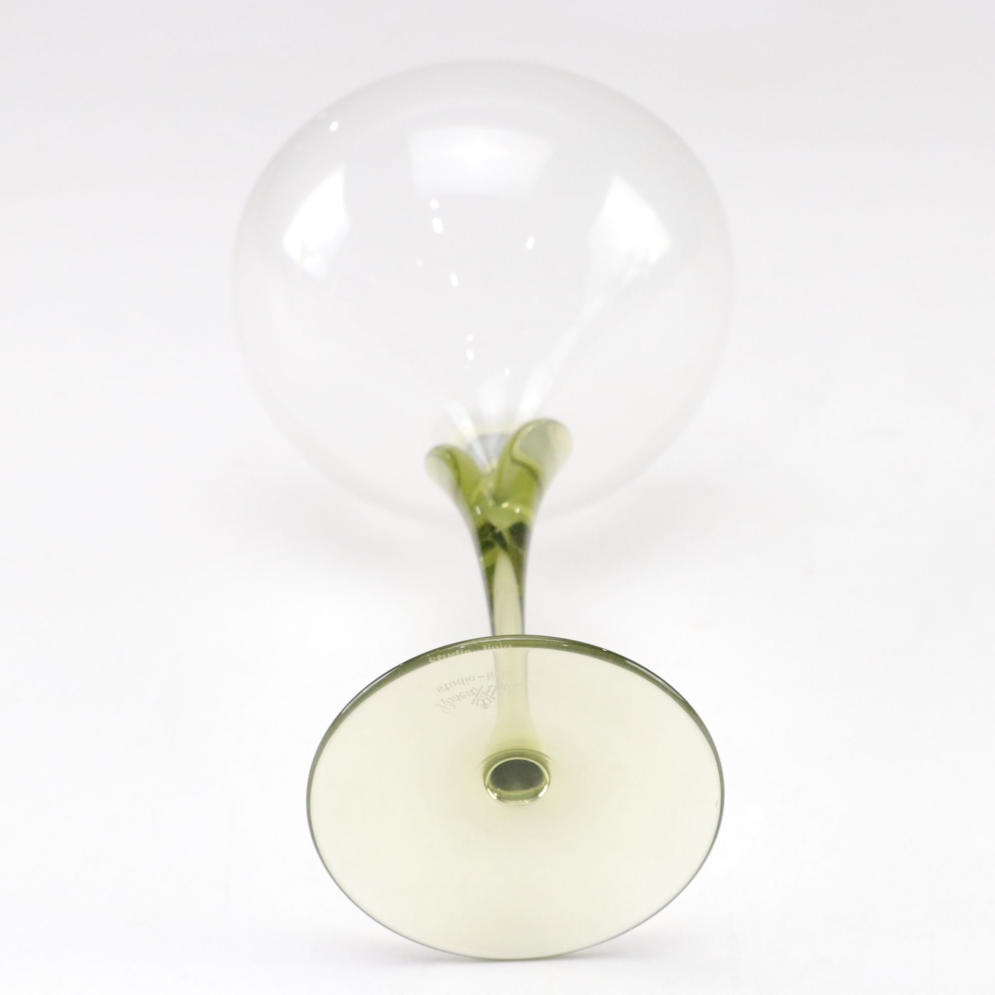 Six Rosenthal "Papyrus" Champagne Coupes with Jay Strongwater Stopper